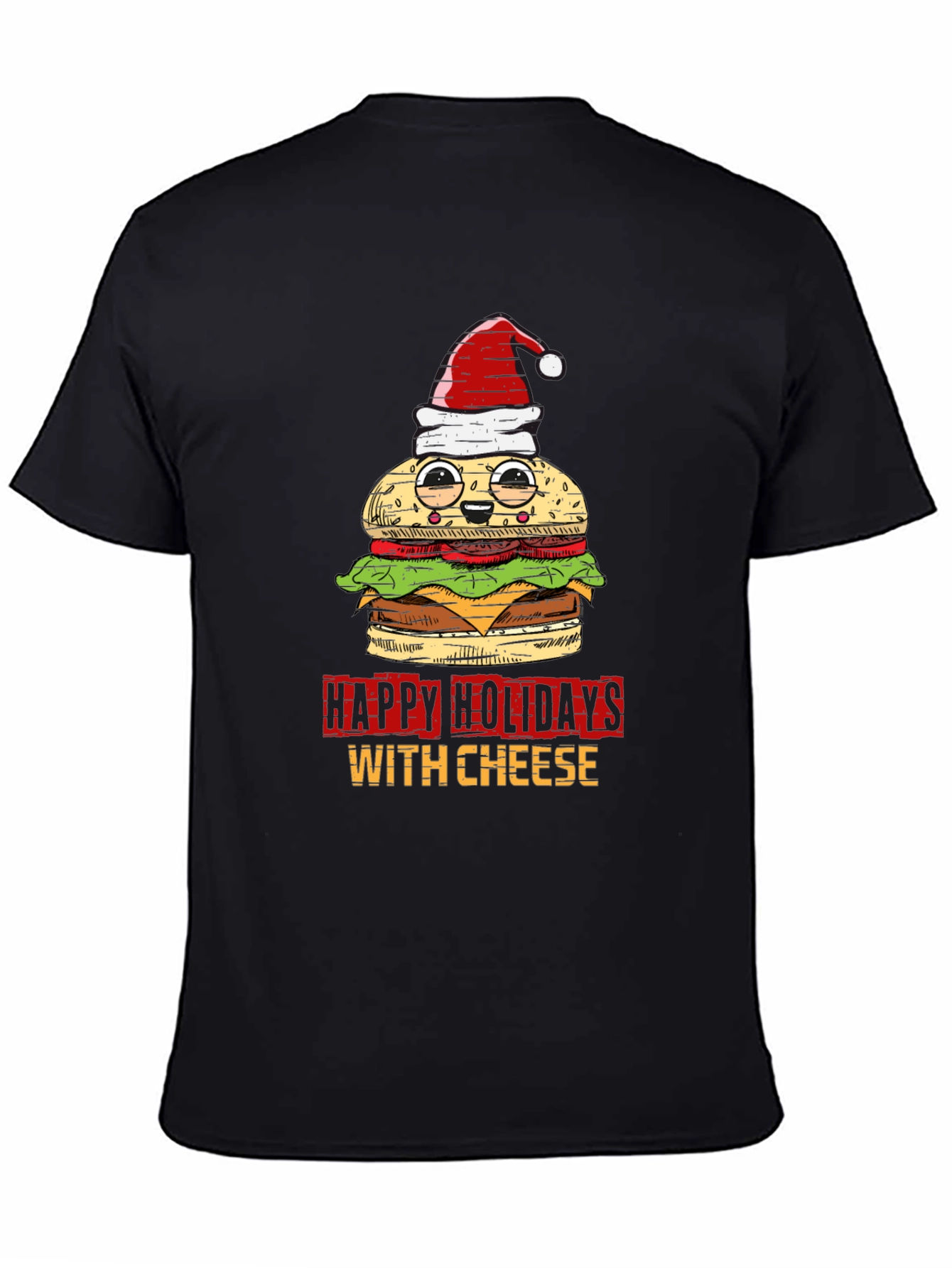 Happy Holidays With Cheese Graphic Tee