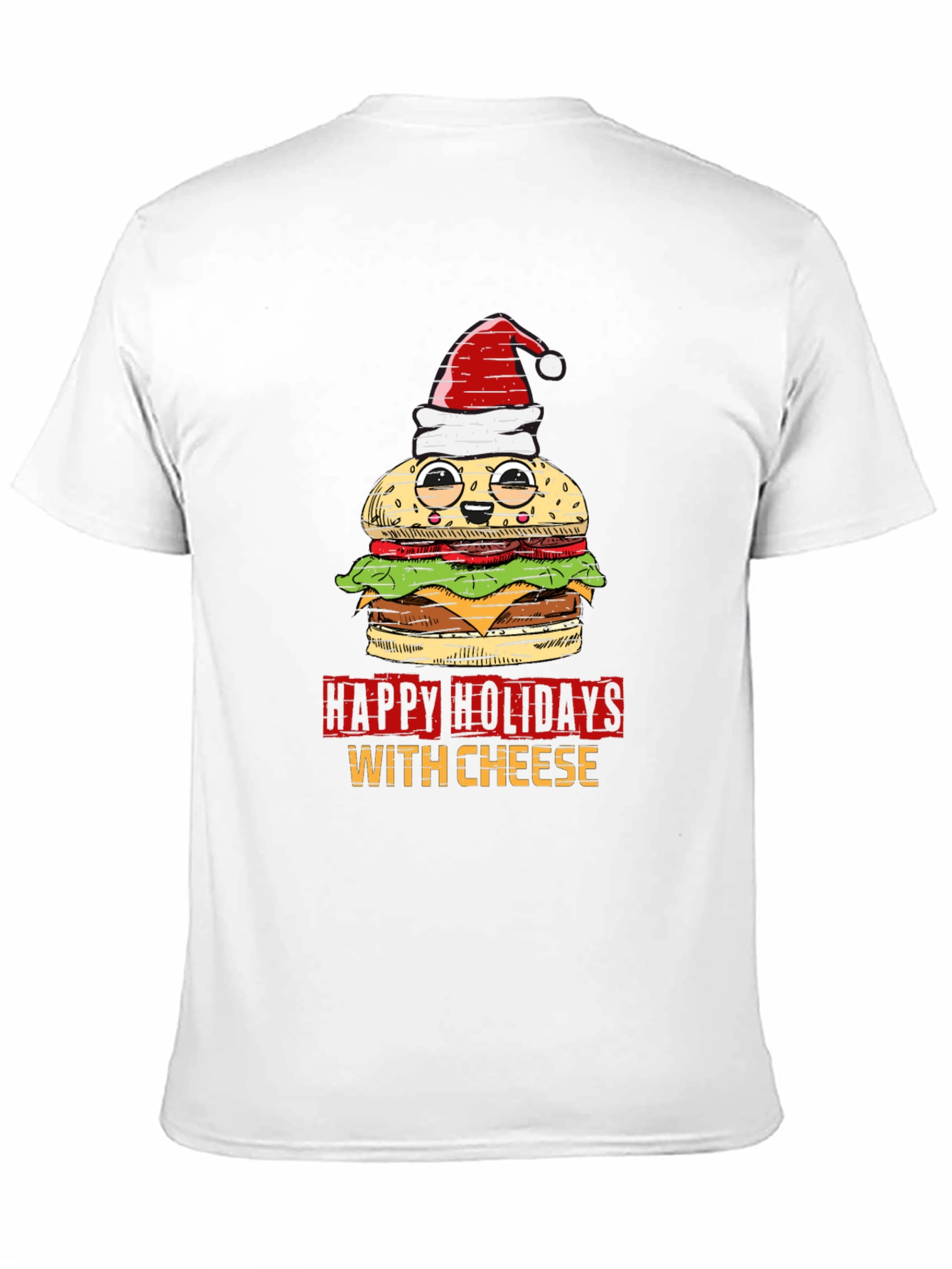 Happy Holidays With Cheese Graphic Tee