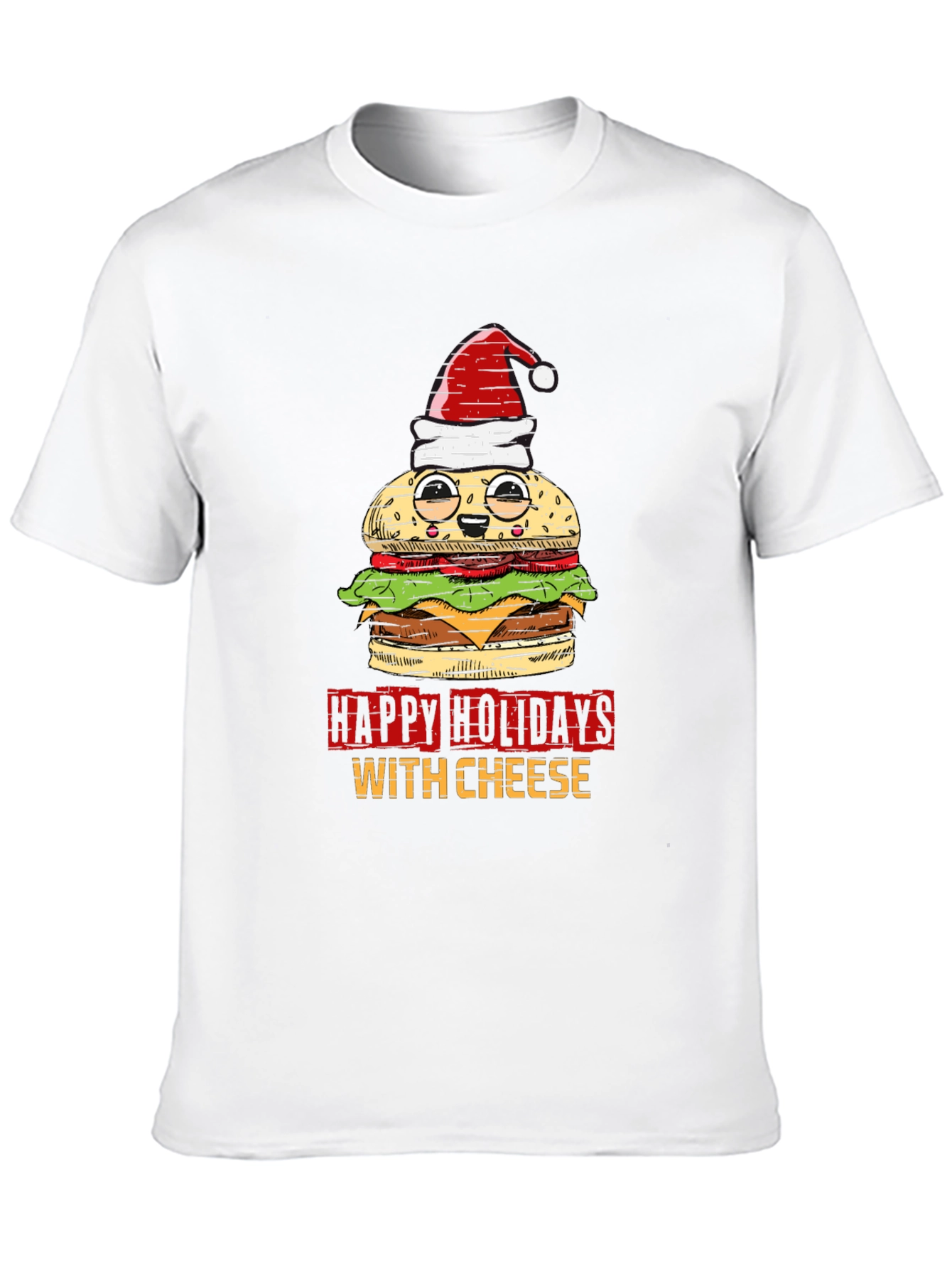 Happy Holidays With Cheese Graphic Tee