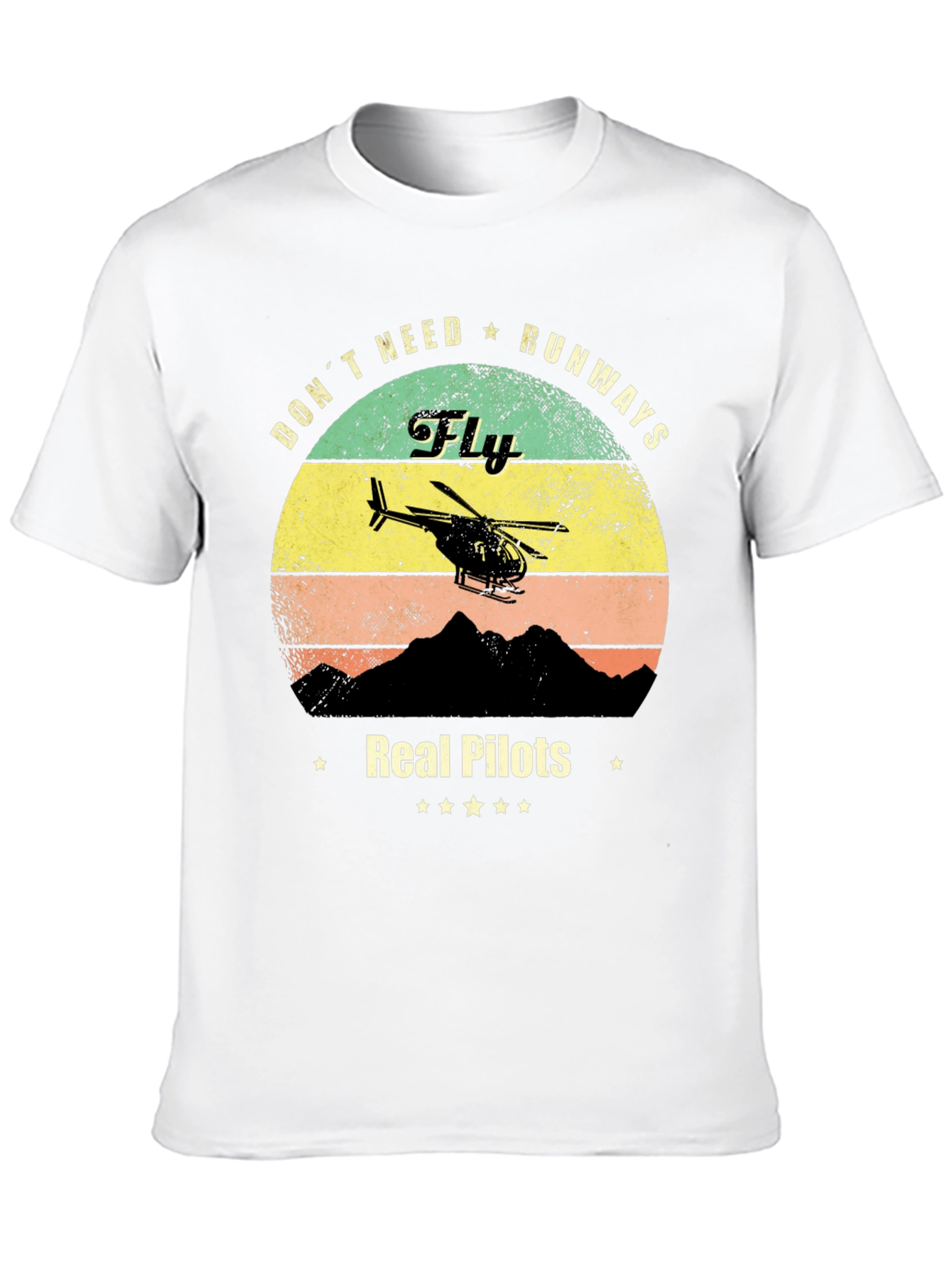 Real Pilots Fly Helicopter T-Shirt