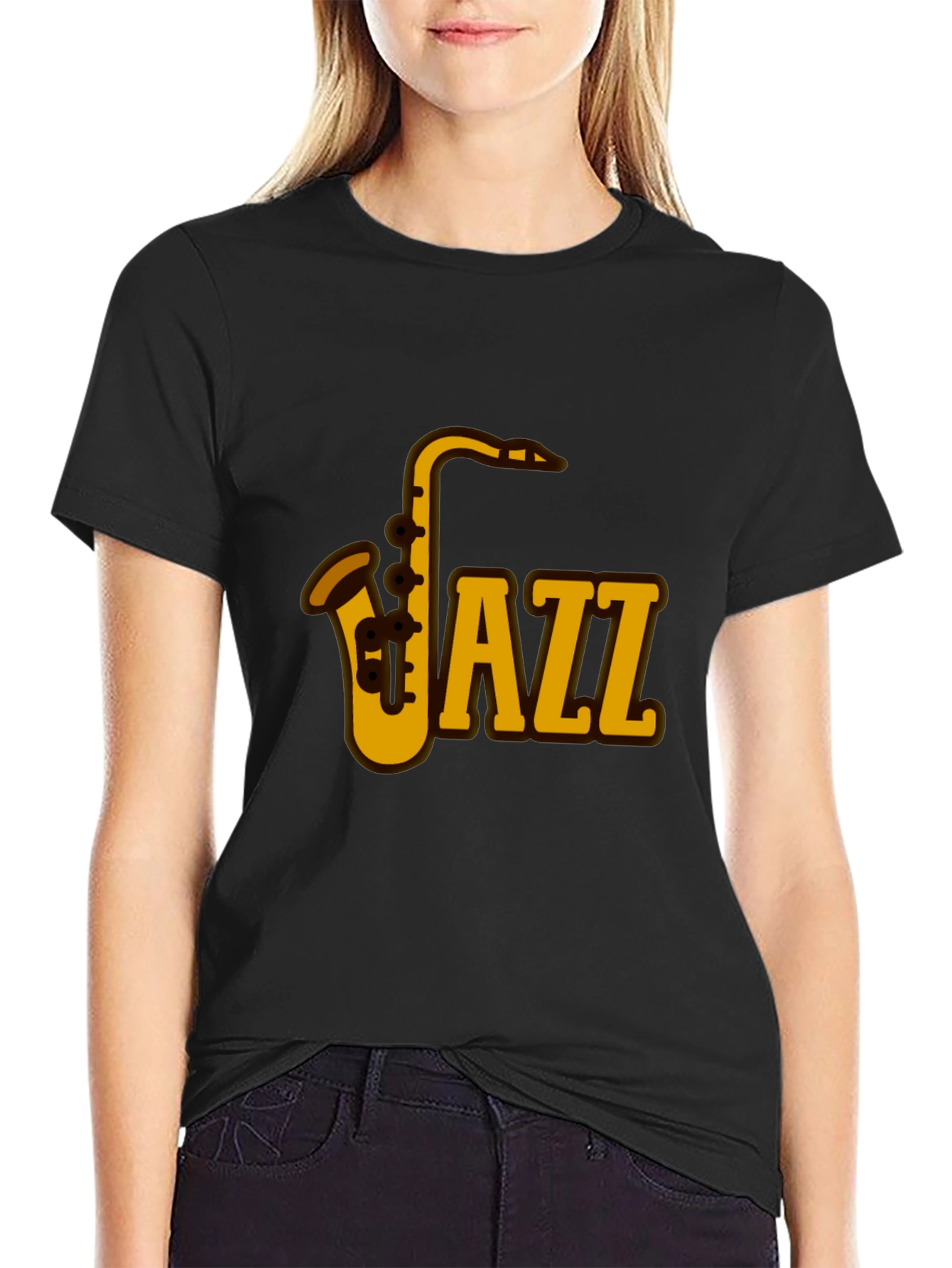 Jazz Saxophone Graphic Tee - Music Lovers T-Shirt