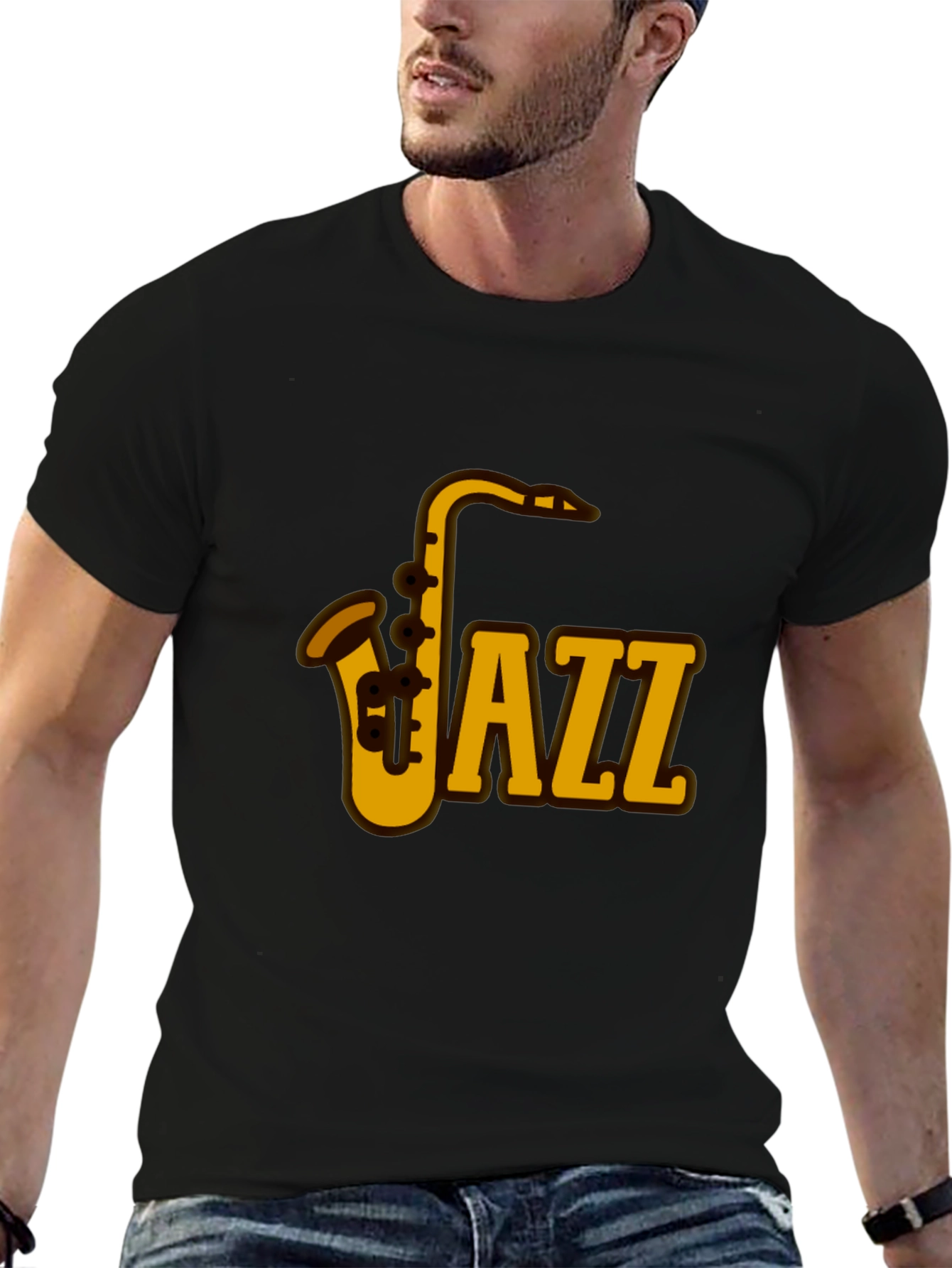 Jazz Saxophone Graphic Tee - Music Lovers T-Shirt