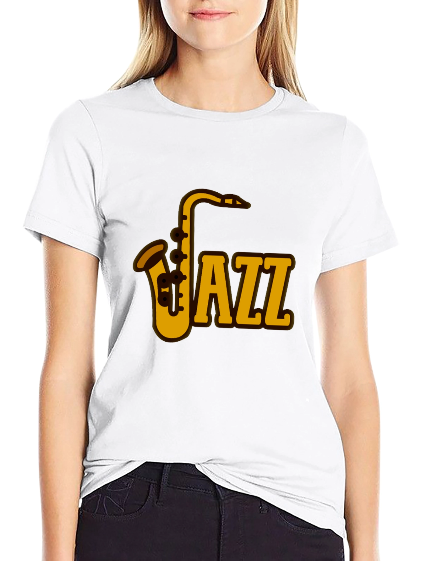 Jazz Saxophone Graphic Tee - Music Lovers T-Shirt