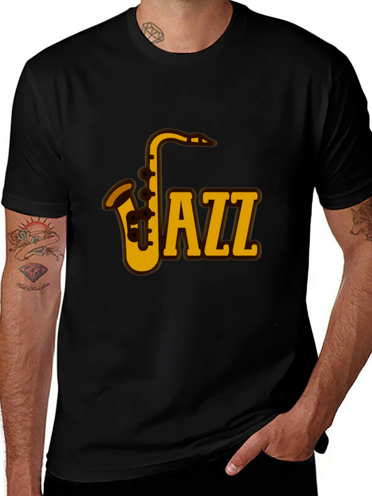 Jazz Saxophone Graphic Tee - Music Lovers T-Shirt