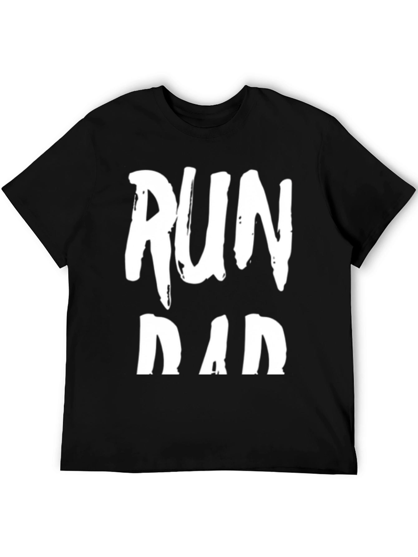 Run Dad Black Graphic T-Shirt