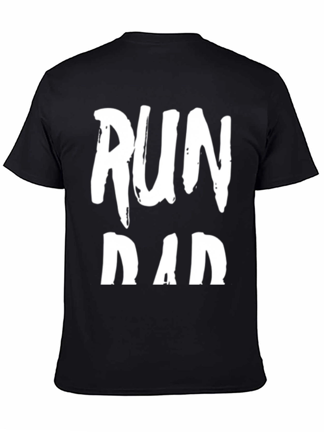 Run Dad Black Graphic T-Shirt