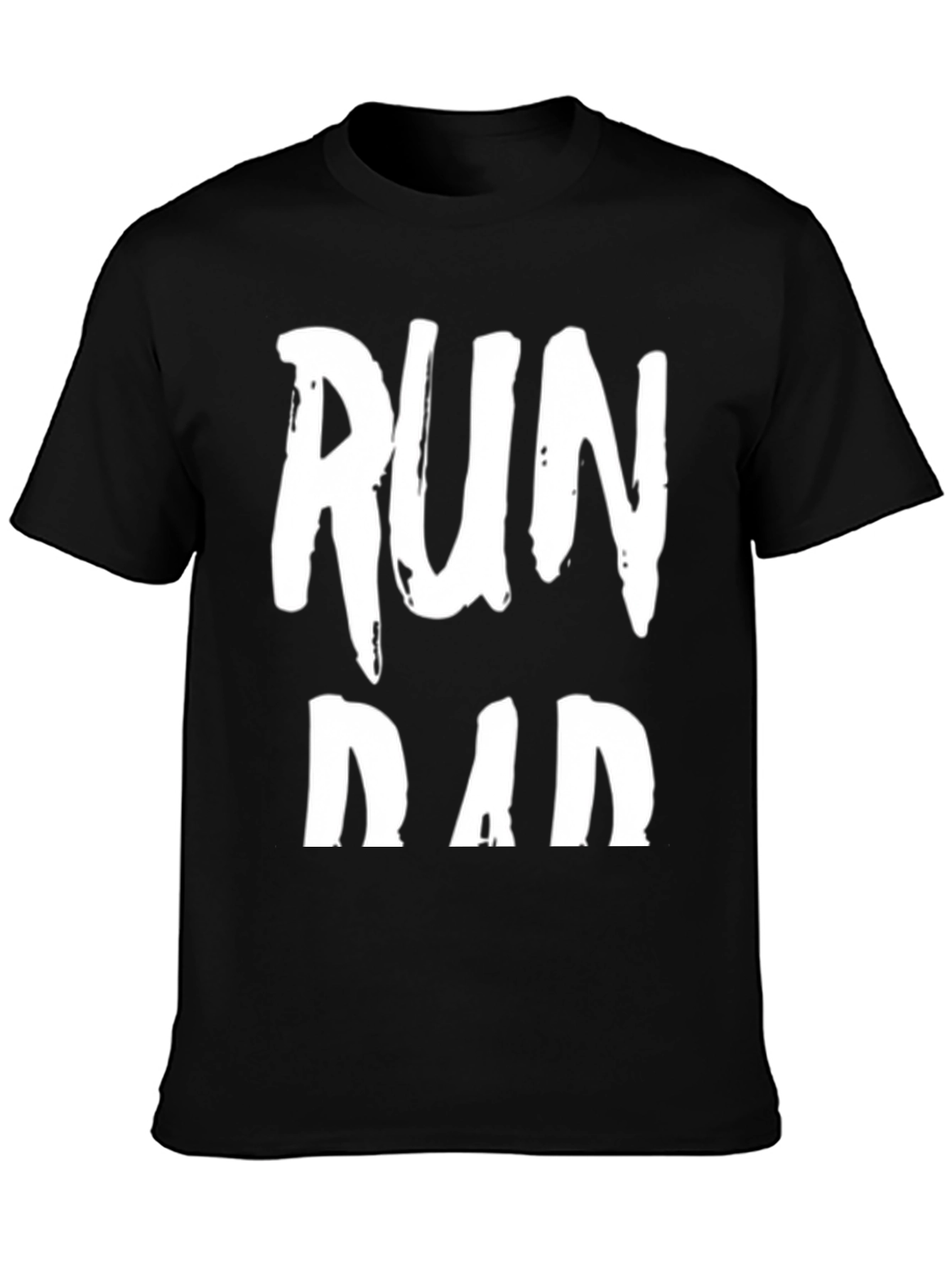 Run Dad Black Graphic T-Shirt