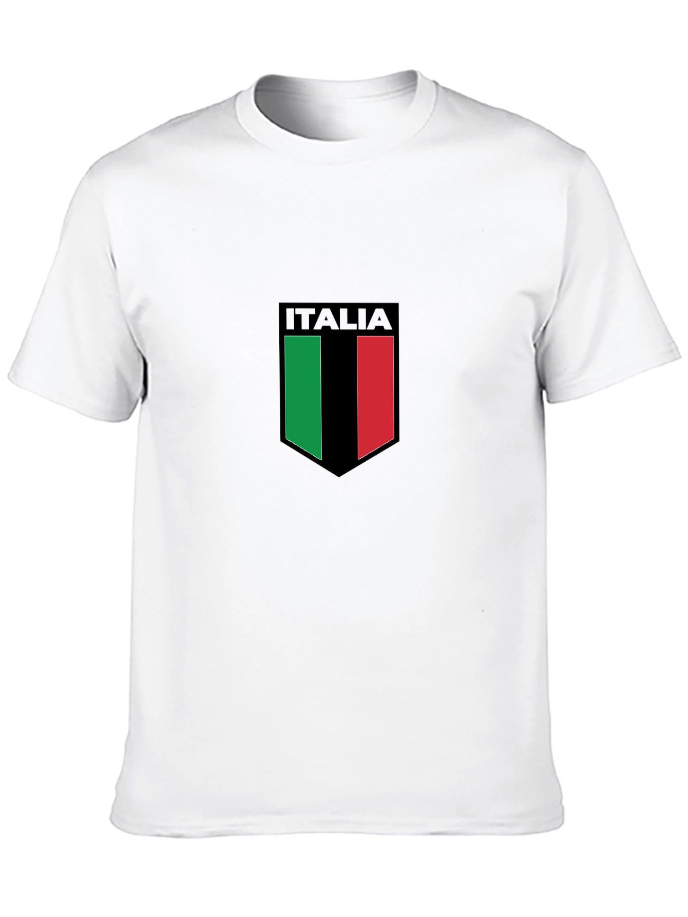 Italia Crest Graphic T-Shirt - Black