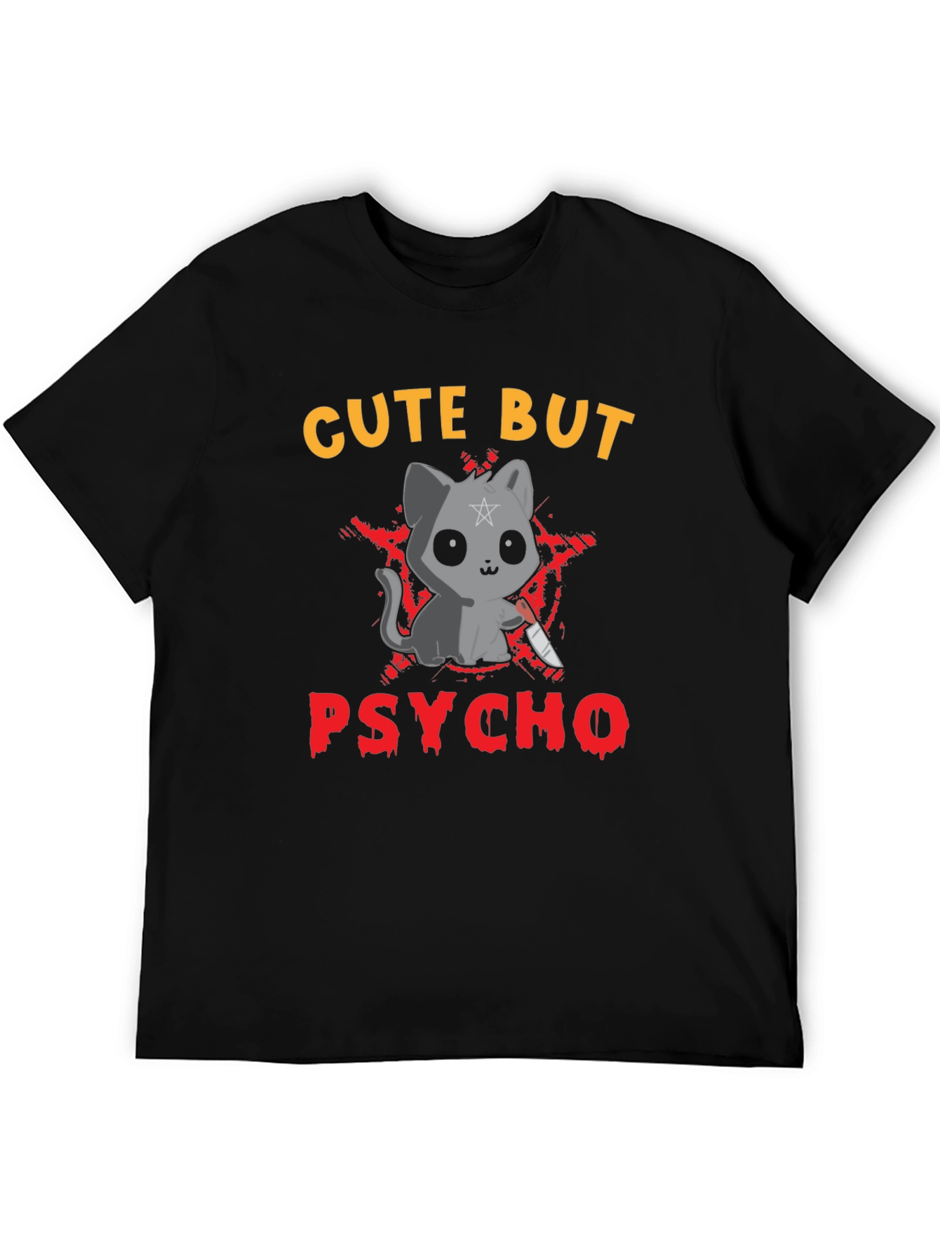Cute But Psycho Cat Graphic Tee