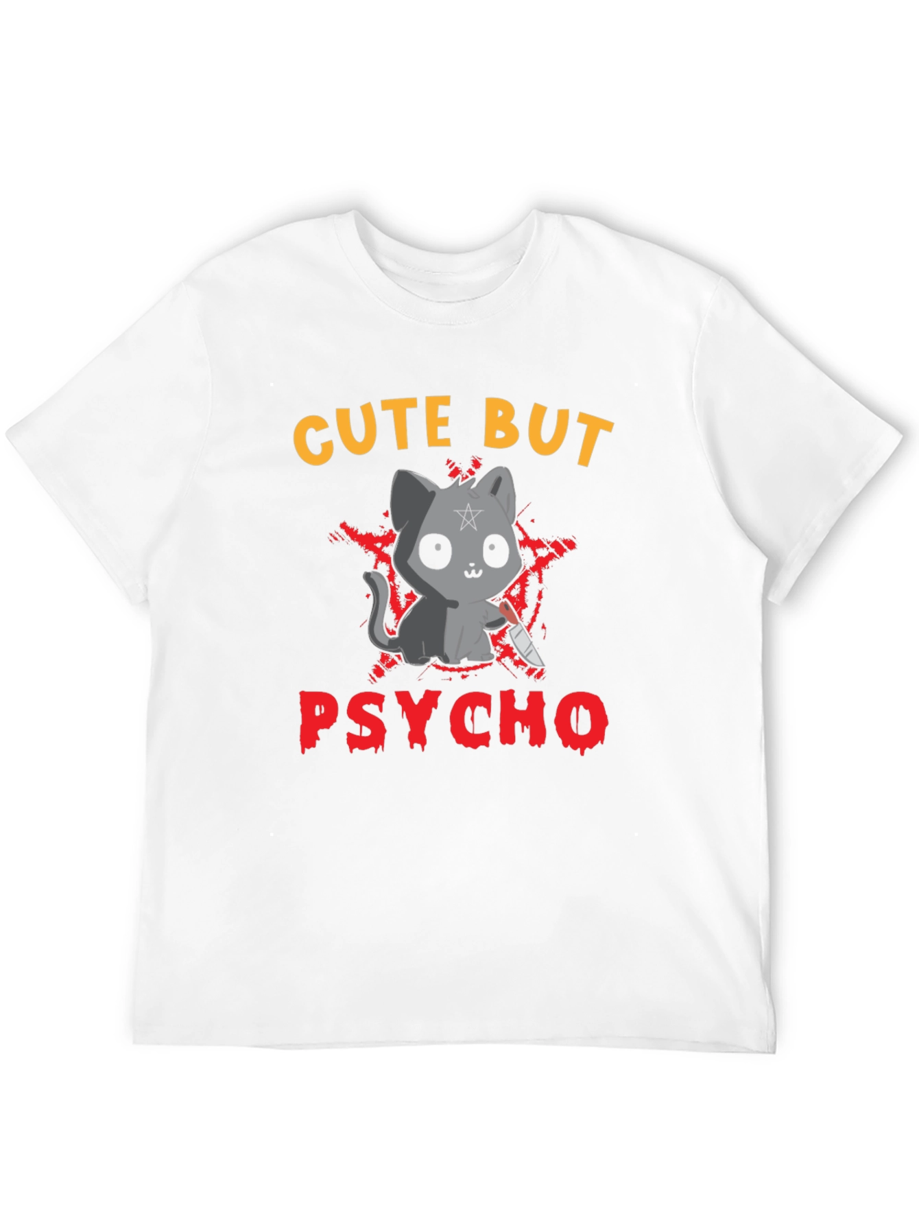 Cute But Psycho Cat Graphic Tee