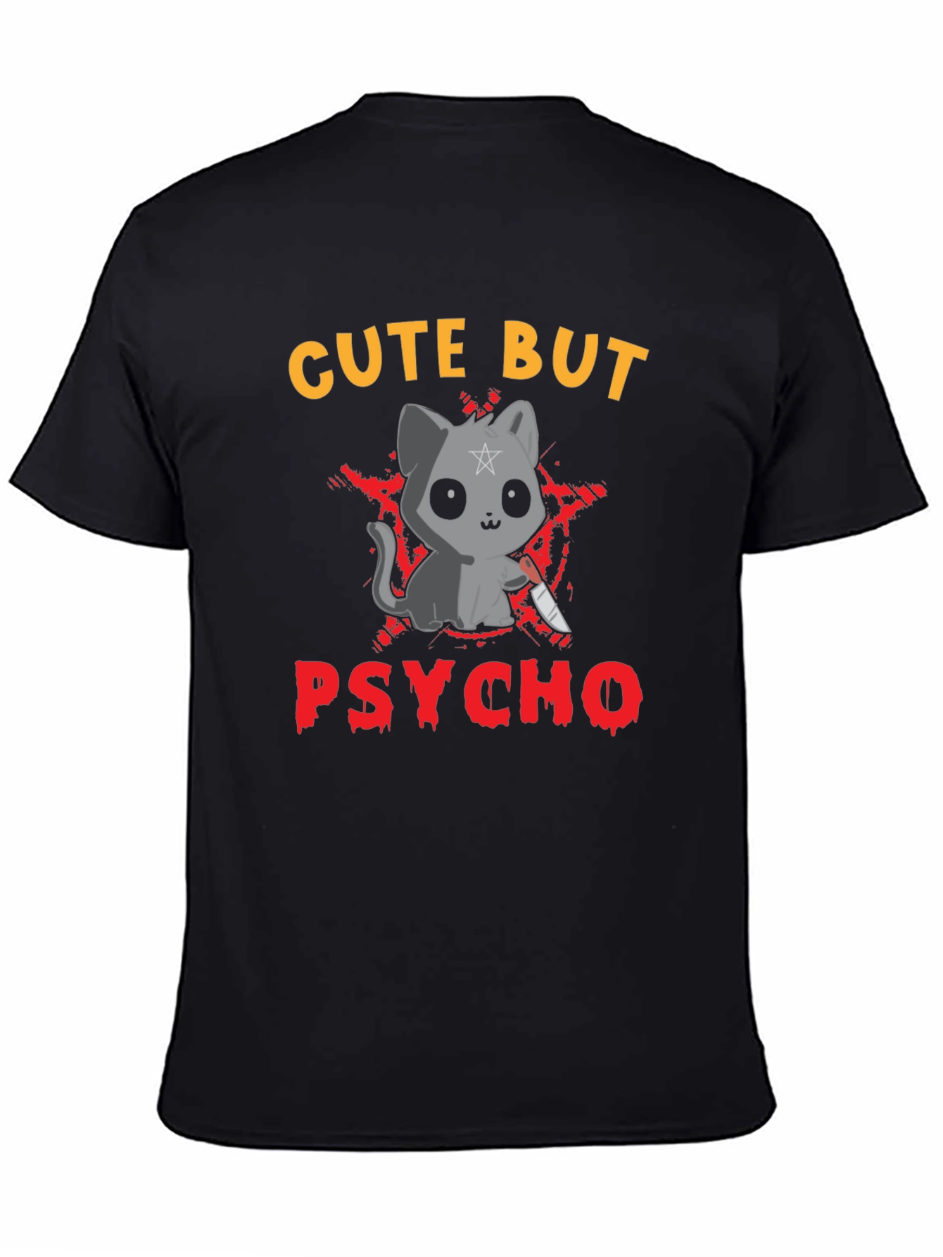 Cute But Psycho Cat Graphic Tee