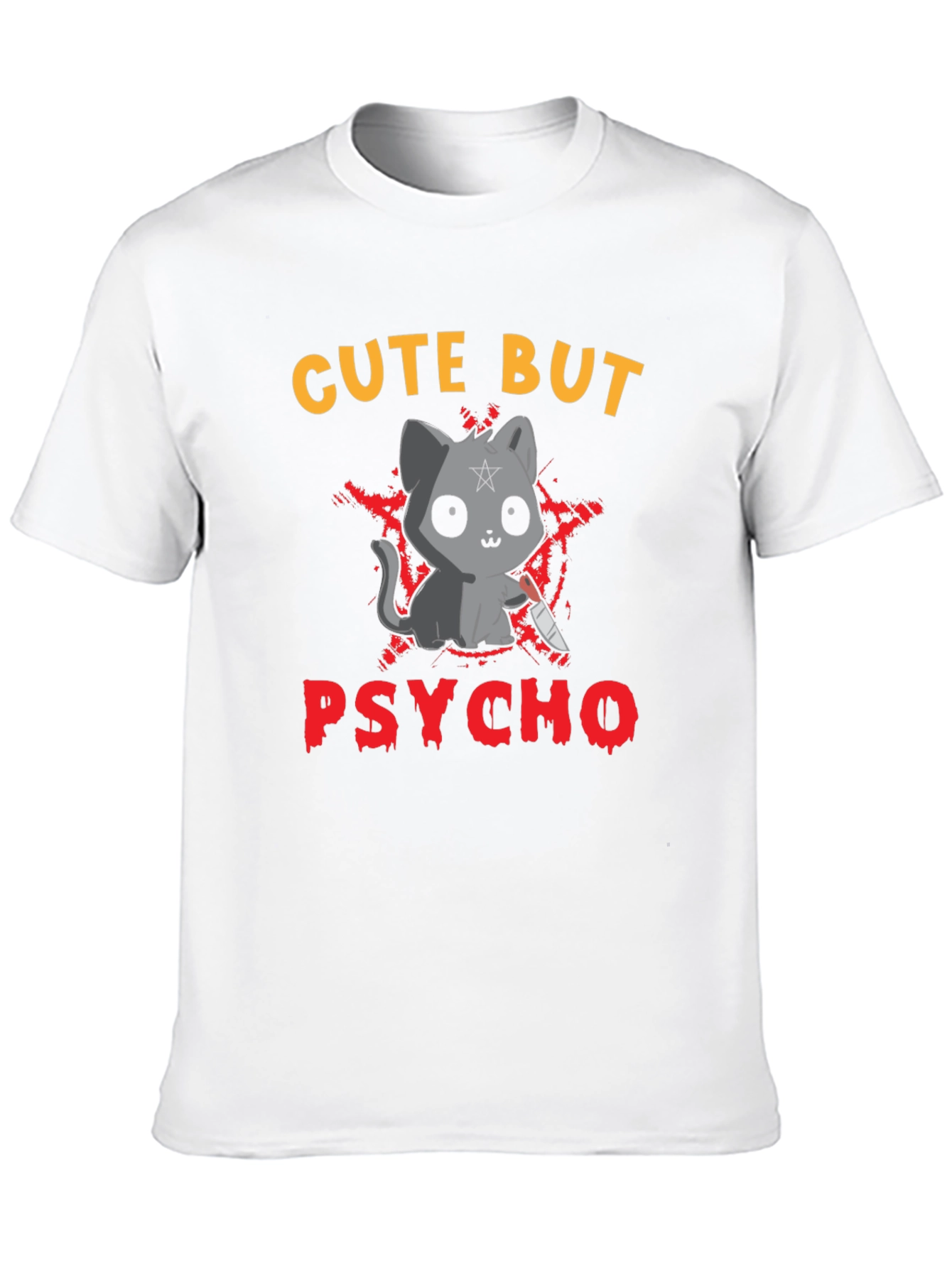 Cute But Psycho Cat Graphic Tee
