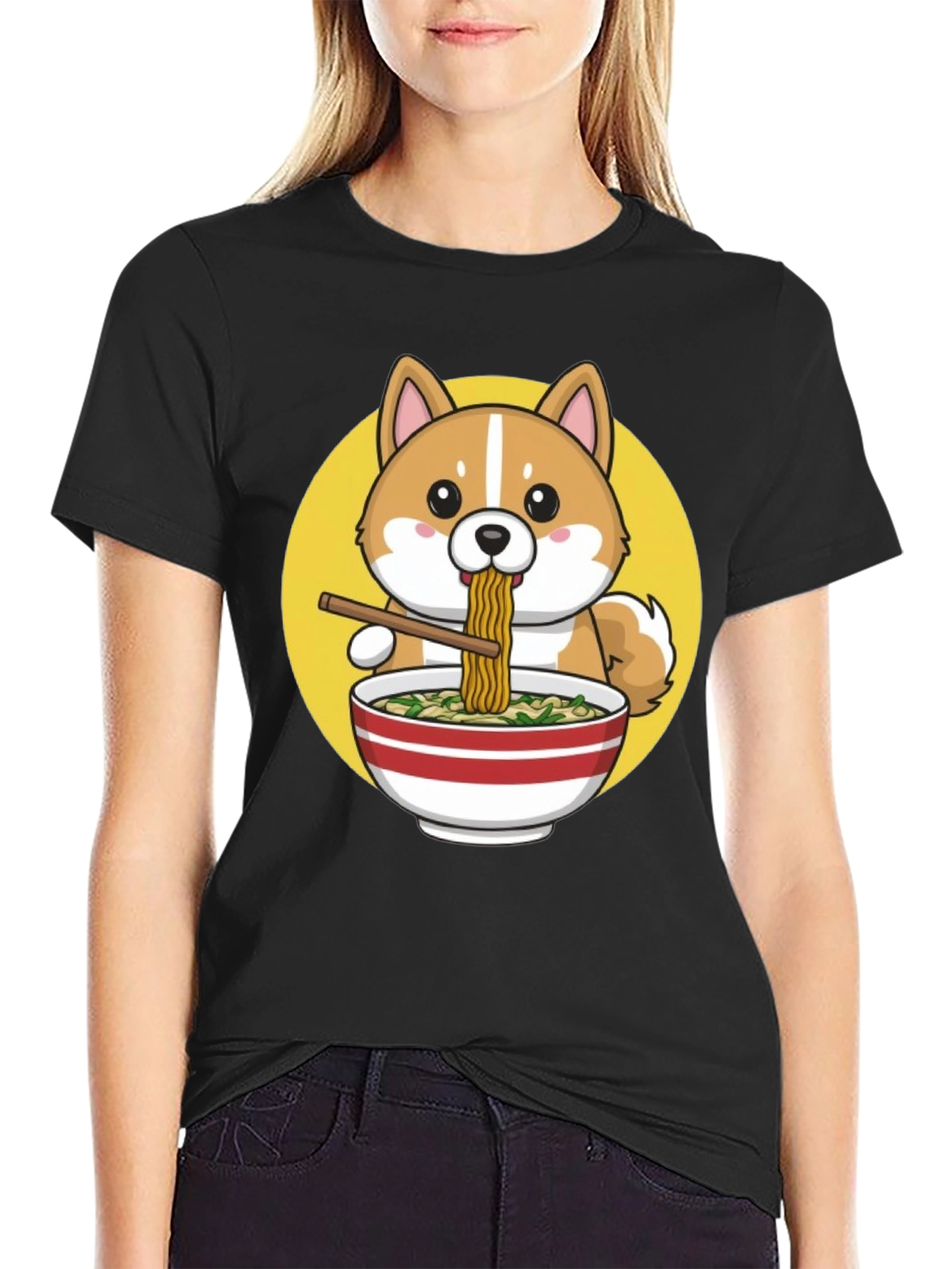 Cute Shiba Ramen T-Shirt