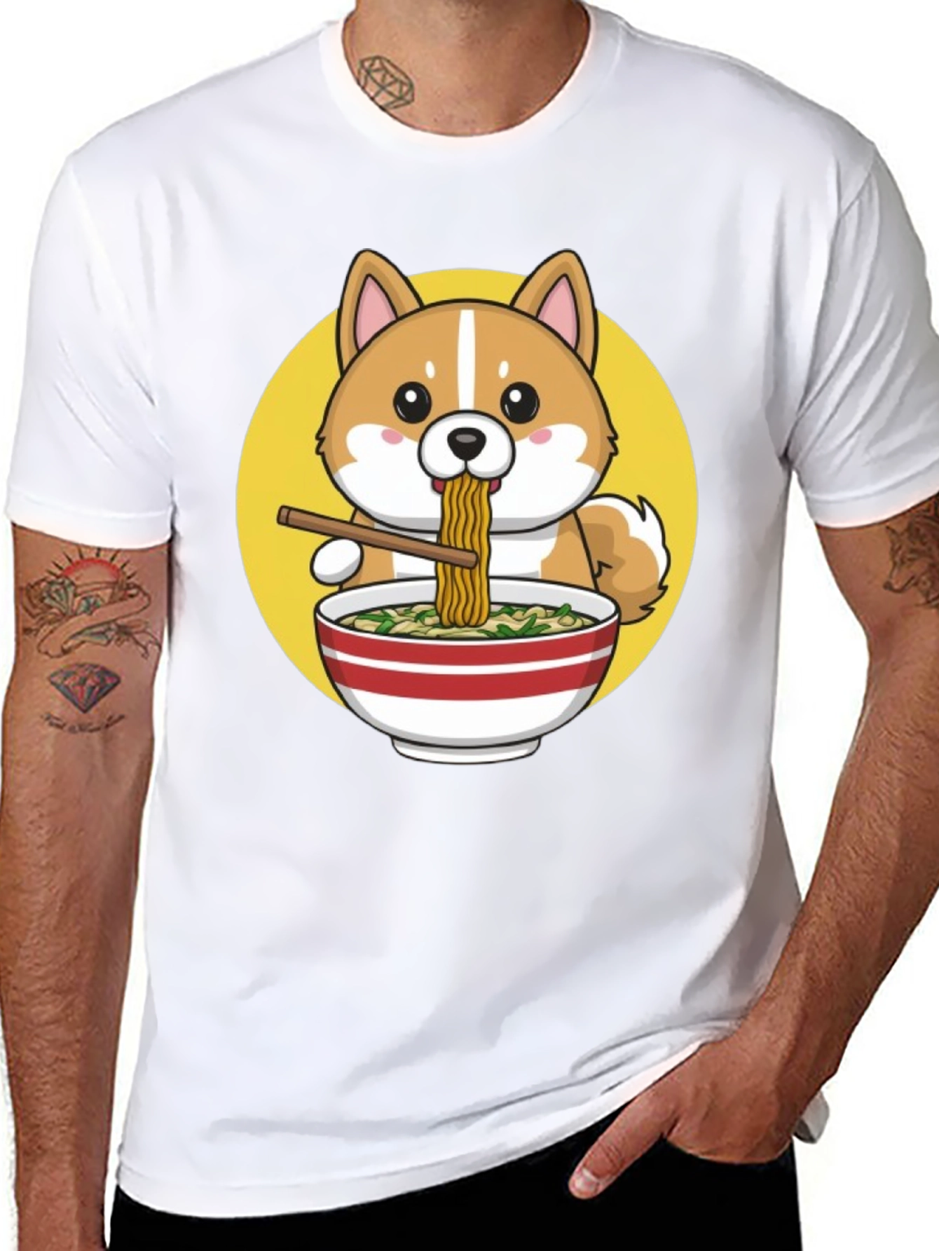 Cute Shiba Ramen T-Shirt