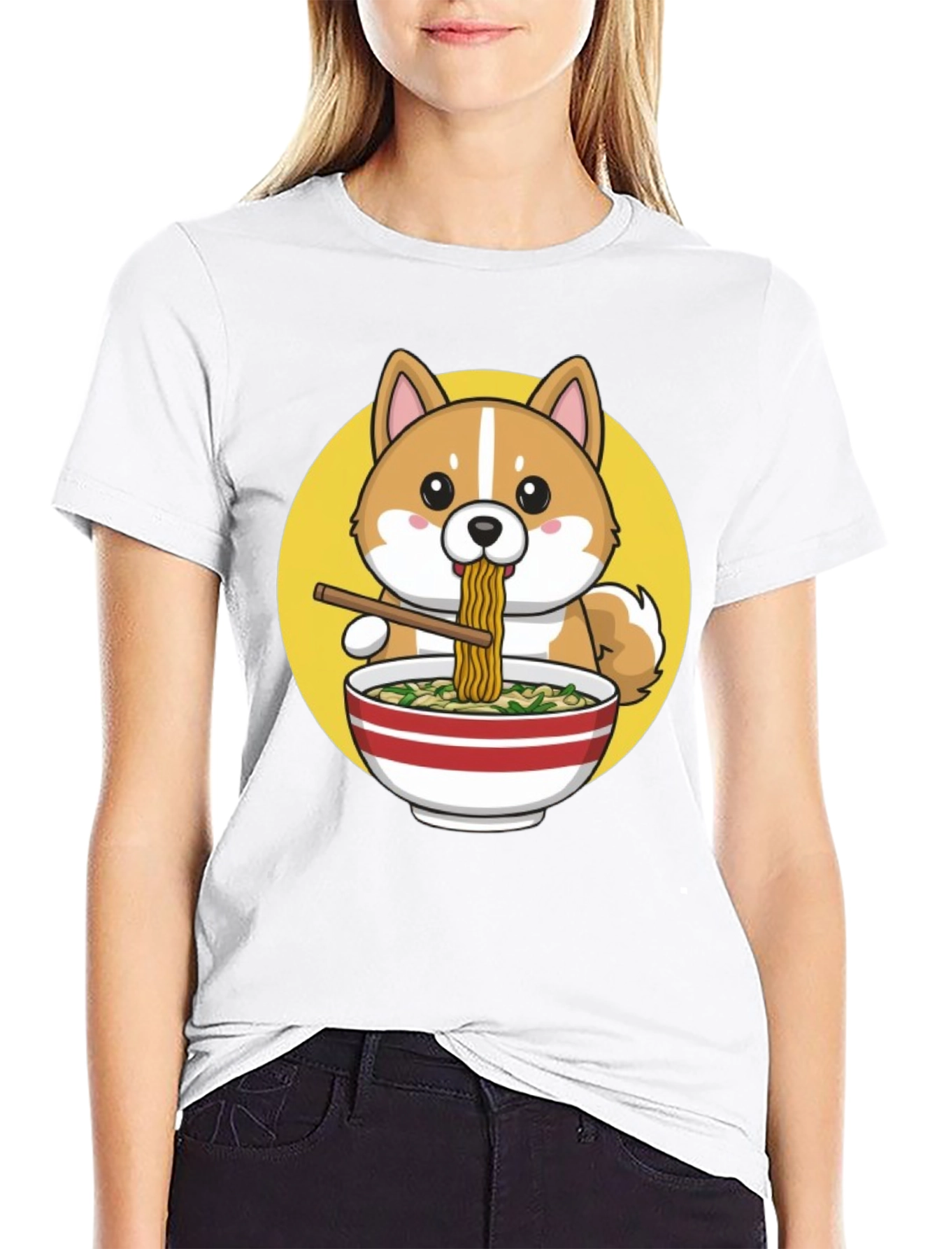 Cute Shiba Ramen T-Shirt