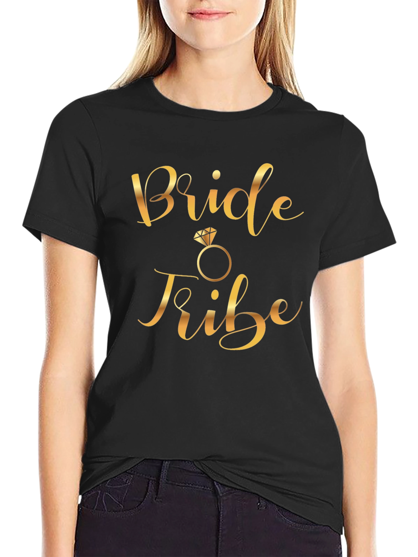 Bride Tribe Black T-Shirt | Wedding Party Apparel