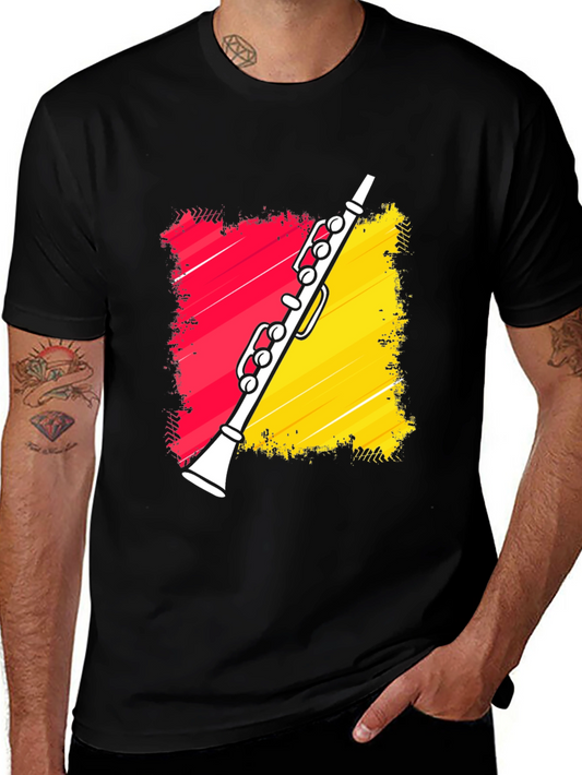 Clarinet Graphic Tee - Musical Instrument T-Shirt