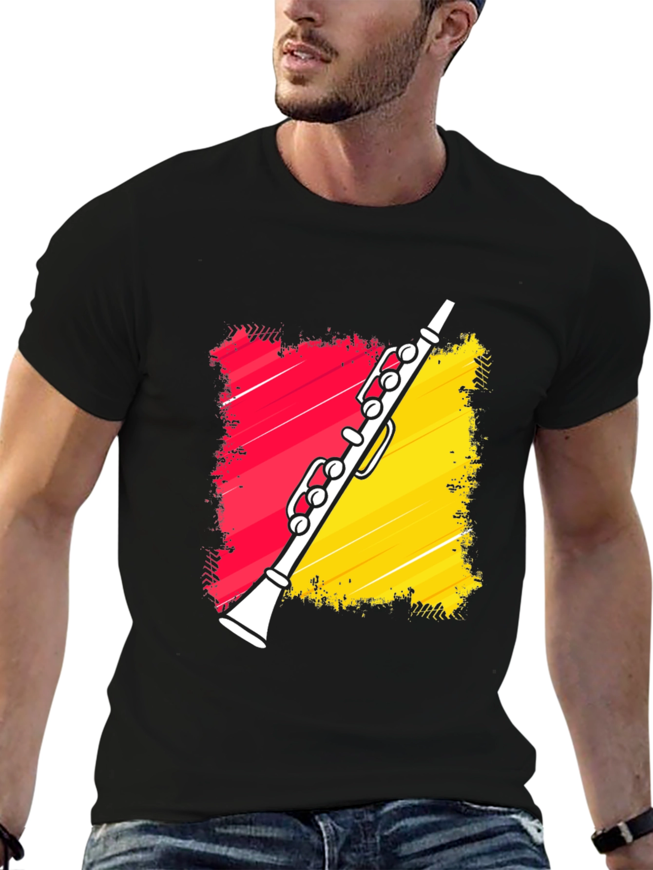 Clarinet Graphic Tee - Musical Instrument T-Shirt