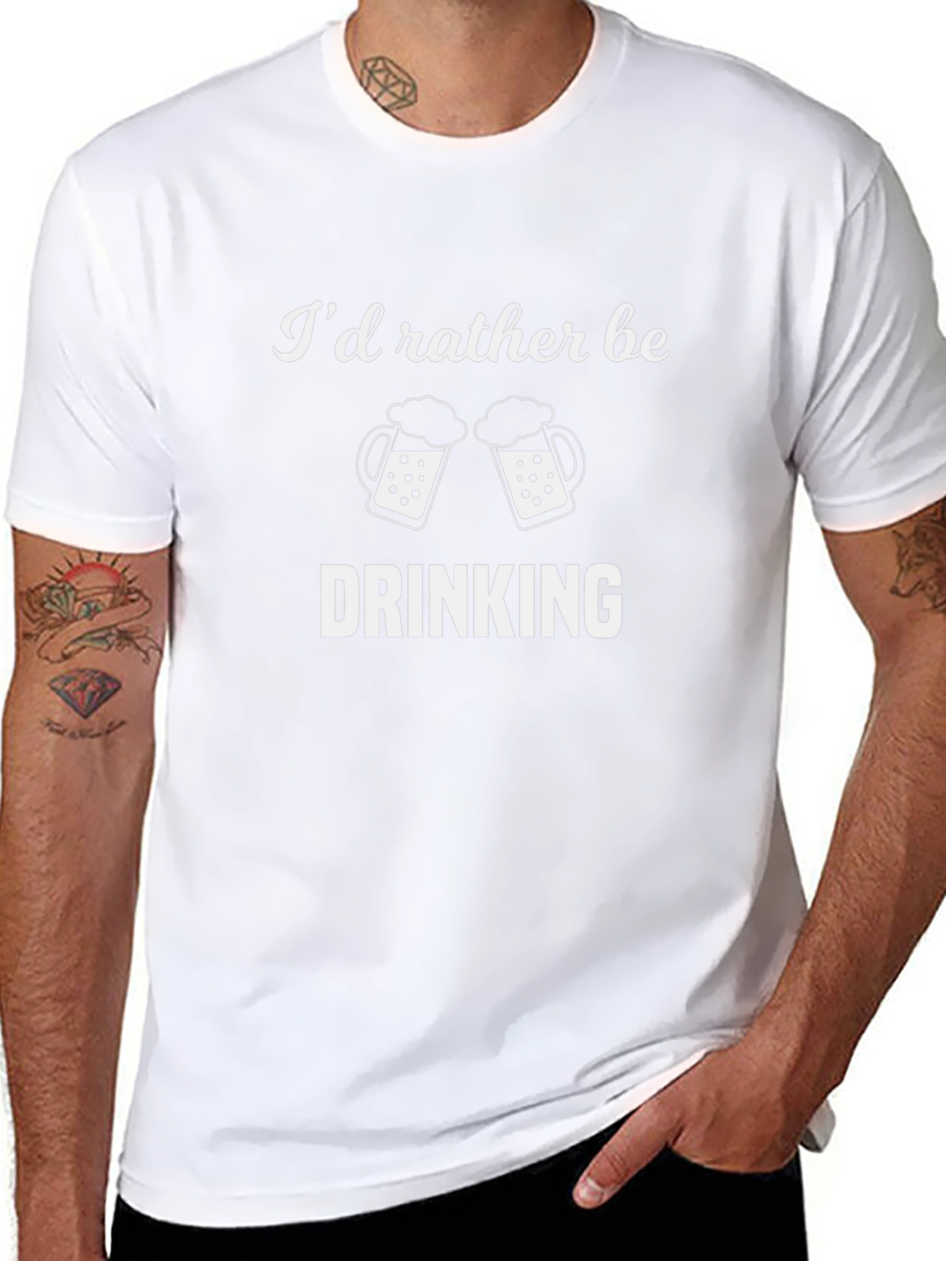 Id Rather Be Drinking Graphic T-Shirt