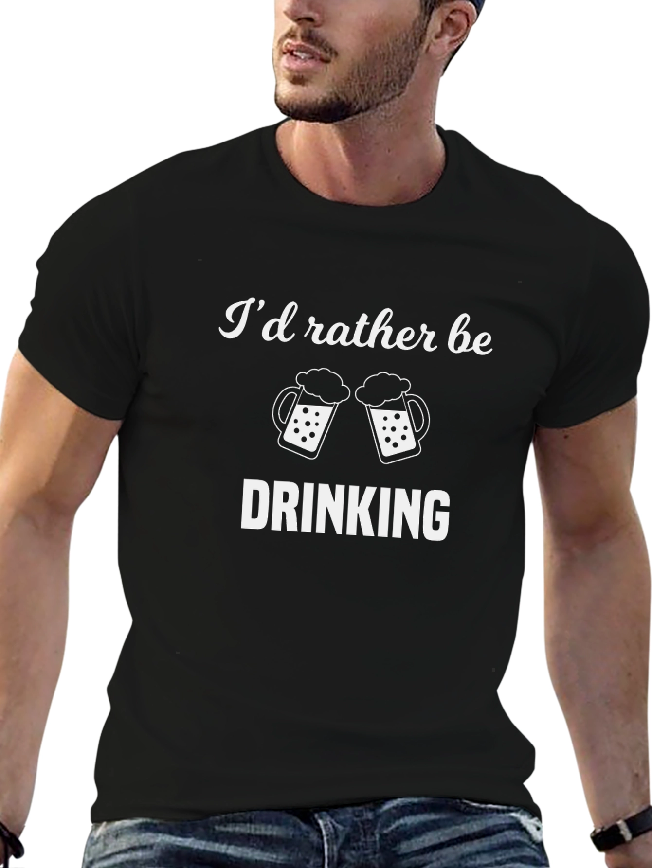 Id Rather Be Drinking Graphic T-Shirt