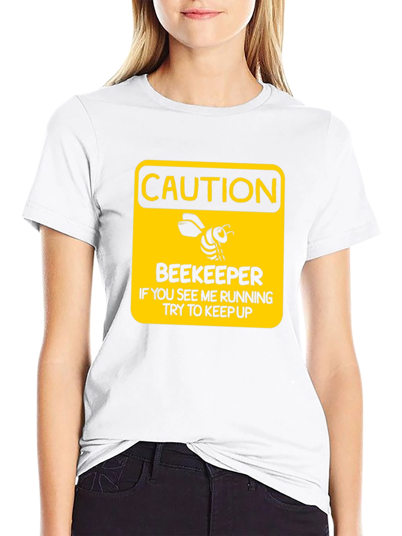 Caution Beekeeper T-Shirt Funny Bee Keeper Gift