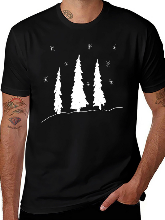 Winter Scene Crew Neck T-Shirt