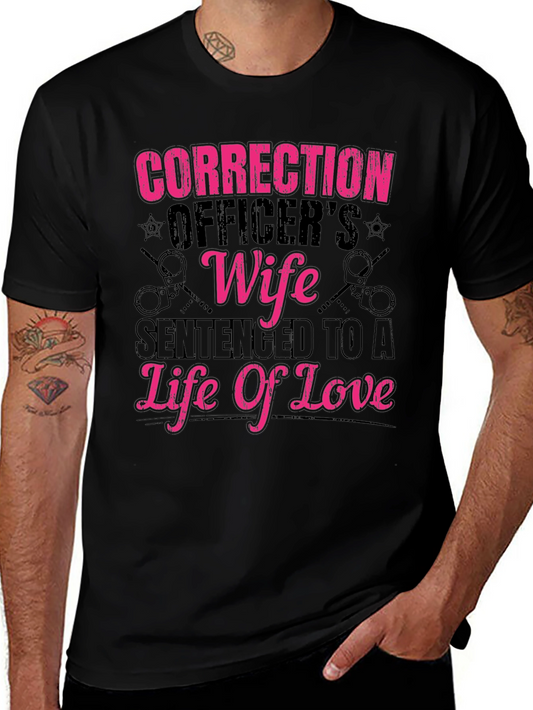 Correction Officers Wife Black T-Shirt