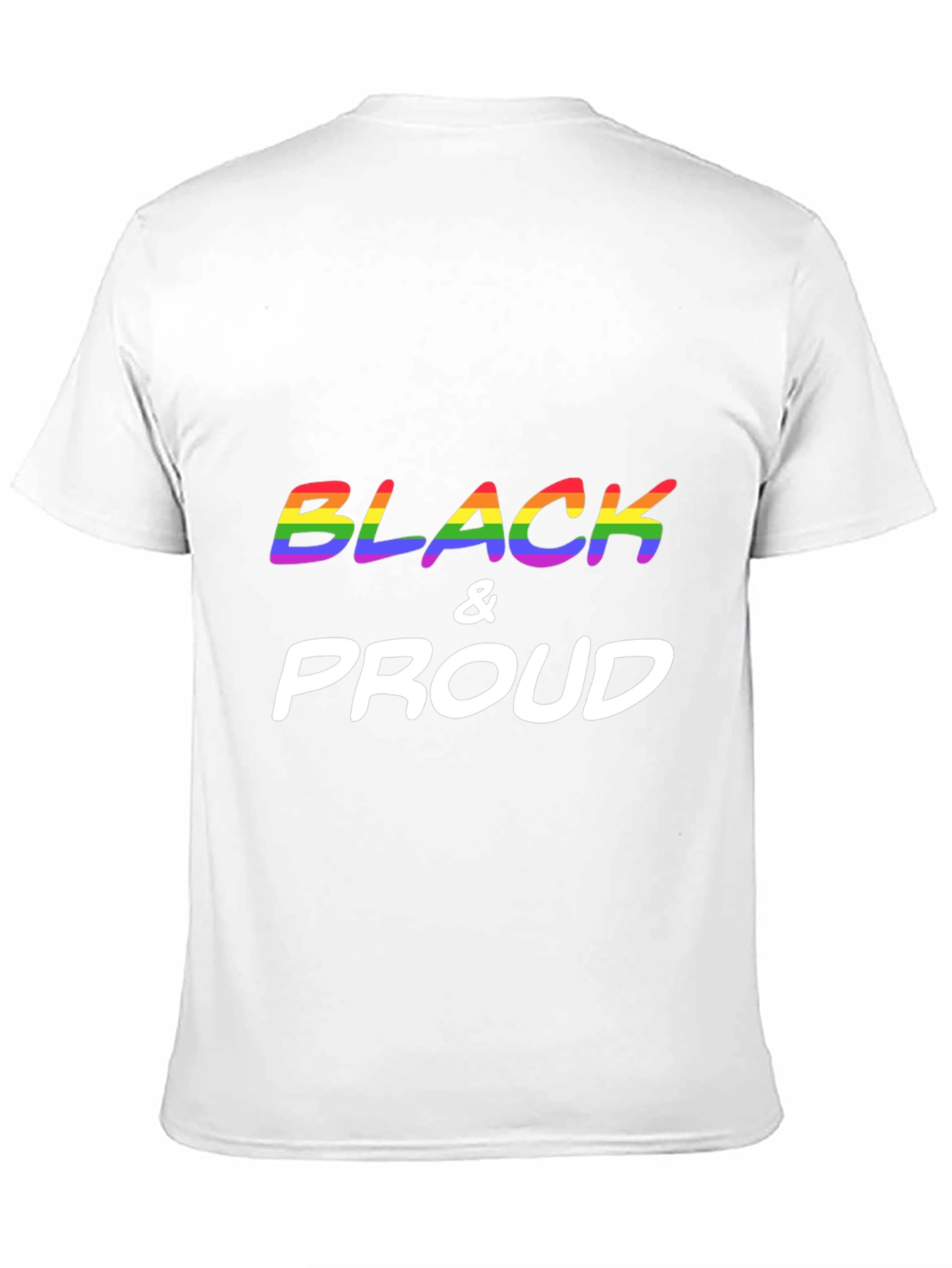 Black & Proud LGBTQ+ Rainbow T-Shirt