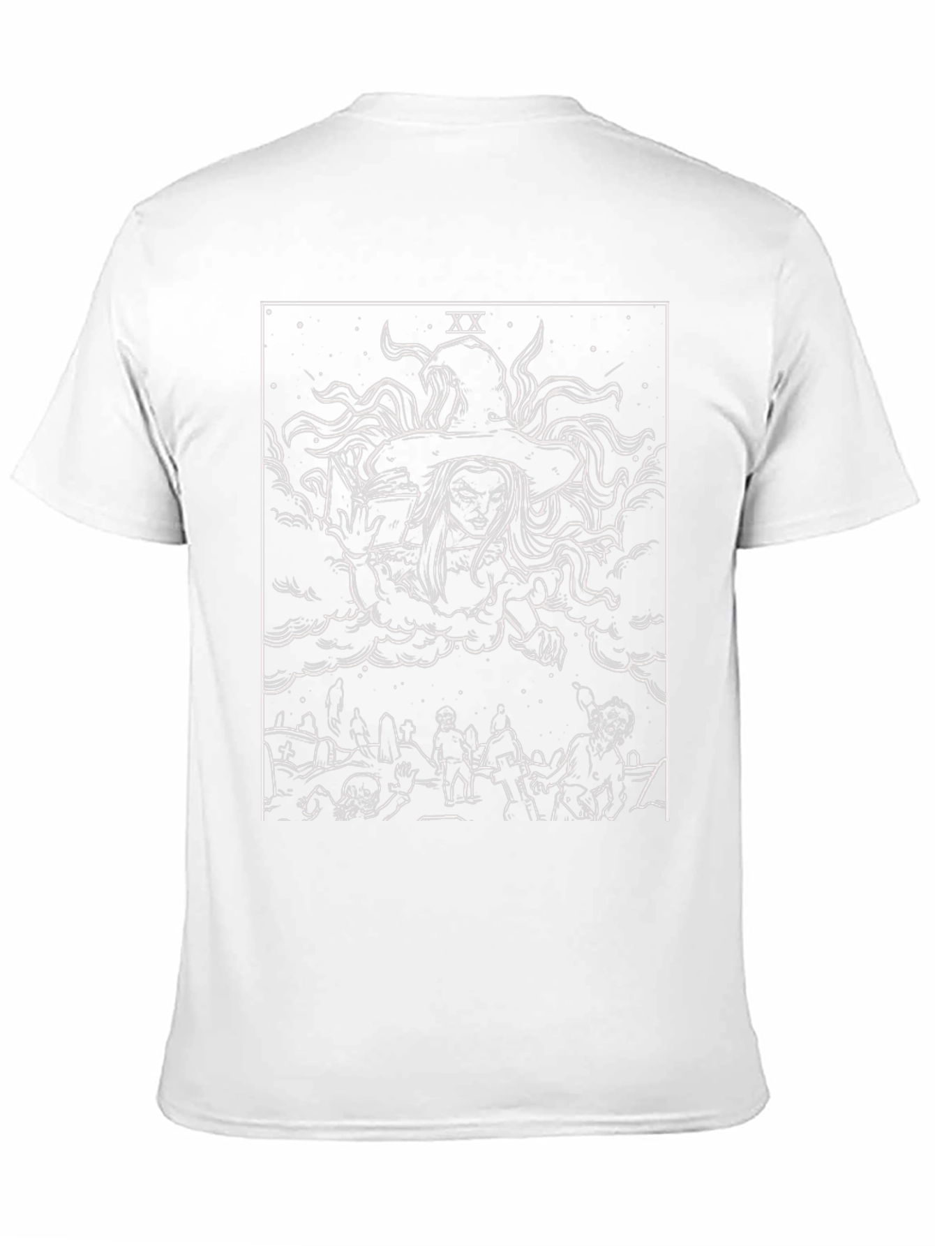 Witch Tarot Card Graphic Black T-Shirt