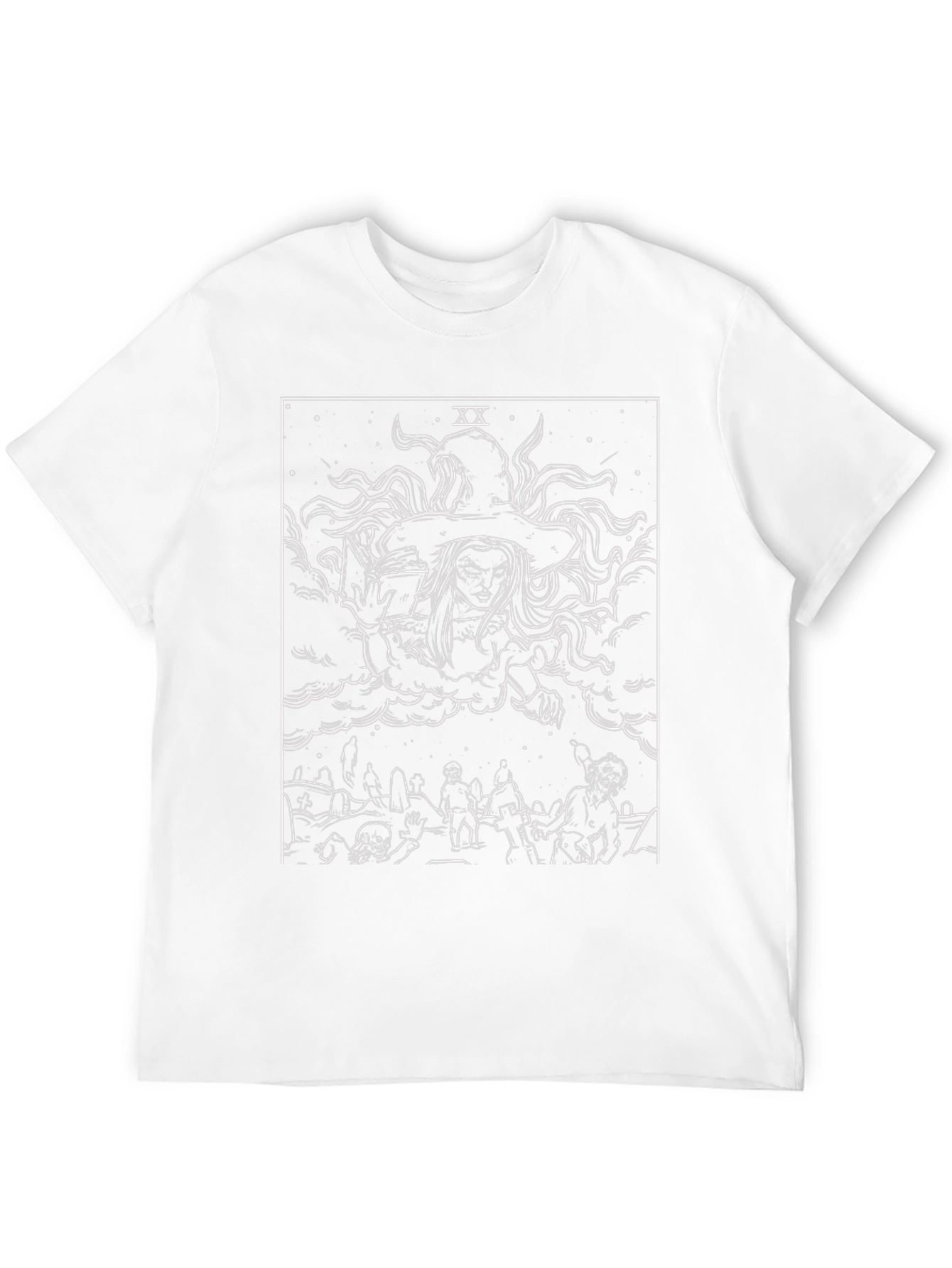 Witch Tarot Card Graphic Black T-Shirt
