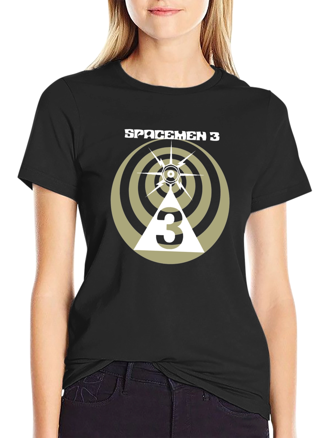 Spacemen 3 Graphic Print Black T-Shirt