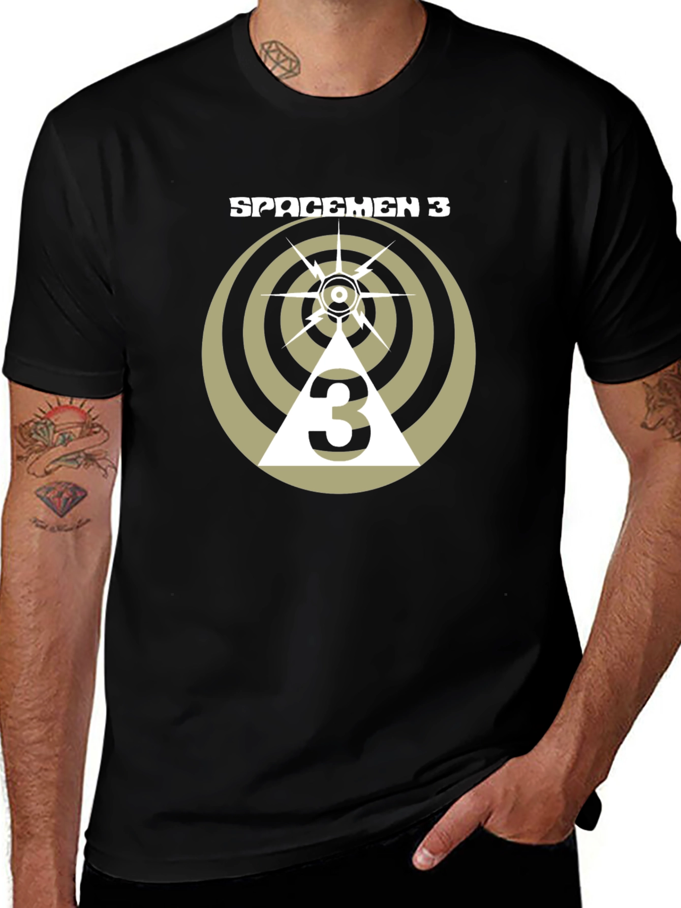Spacemen 3 Graphic Print Black T-Shirt