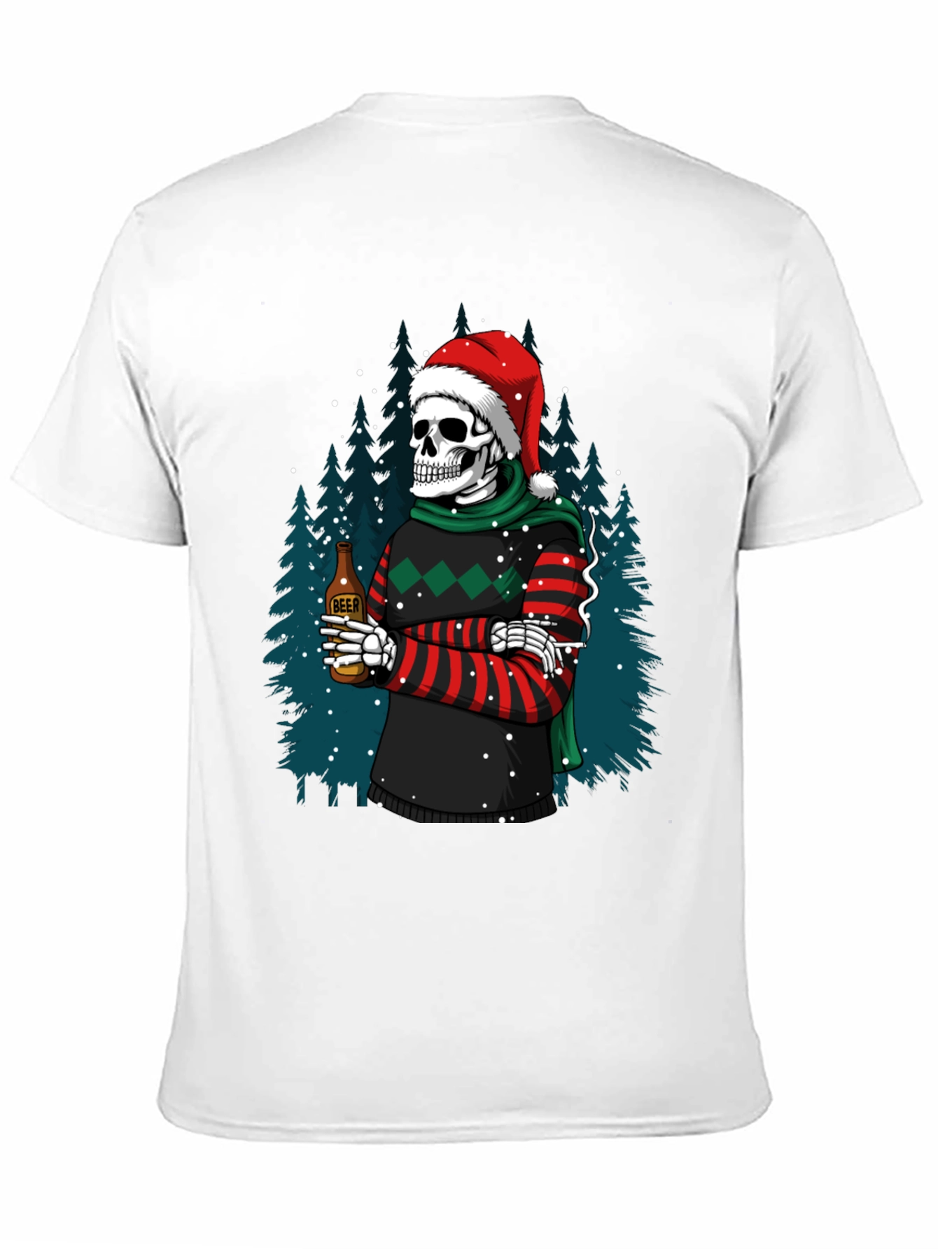 Skeleton Christmas Beer T-Shirt