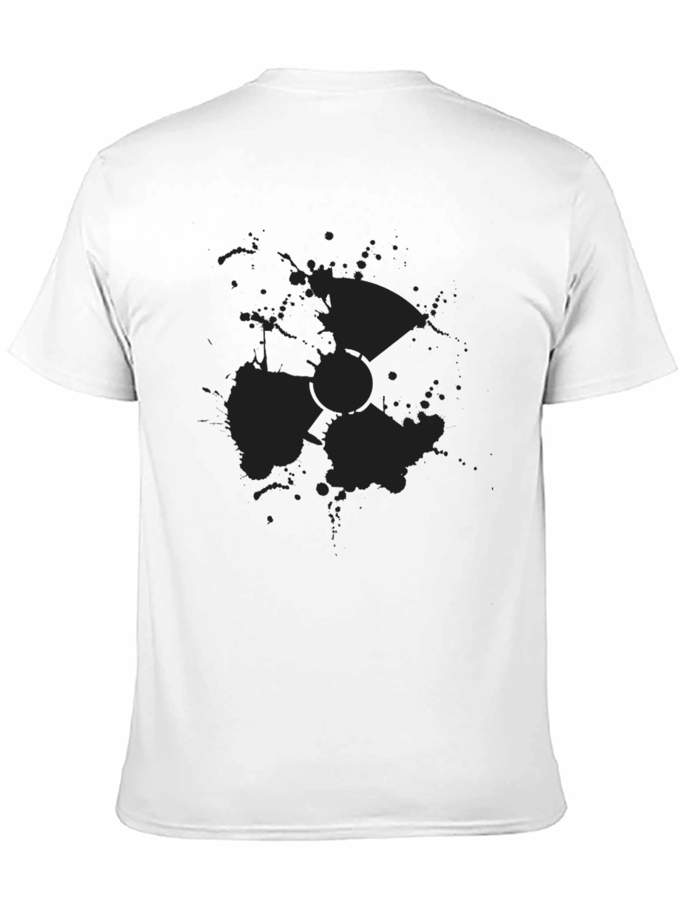 Mens Black Radiation Symbol T-Shirt