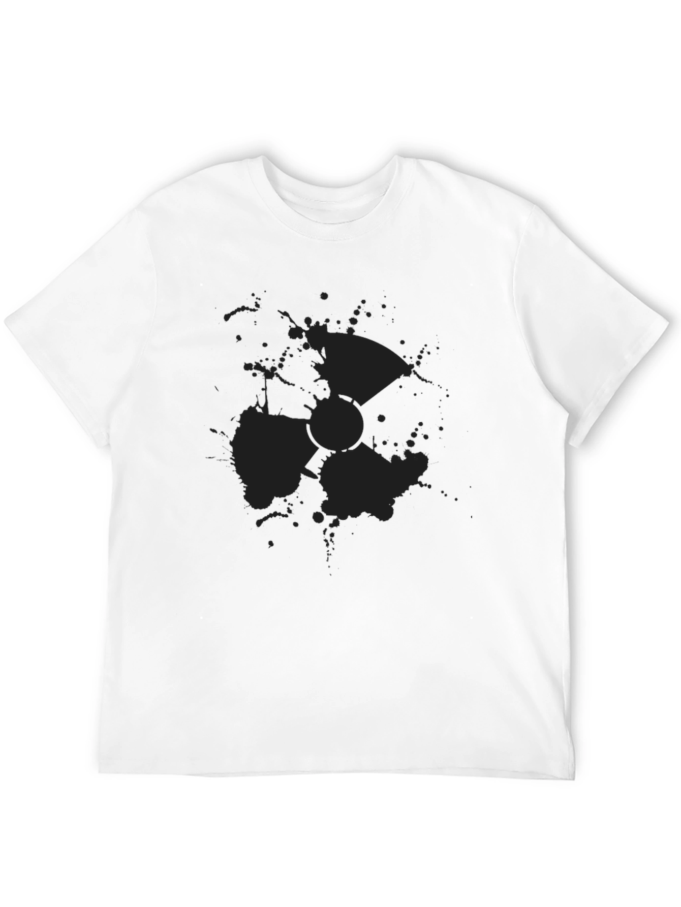 Mens Black Radiation Symbol T-Shirt