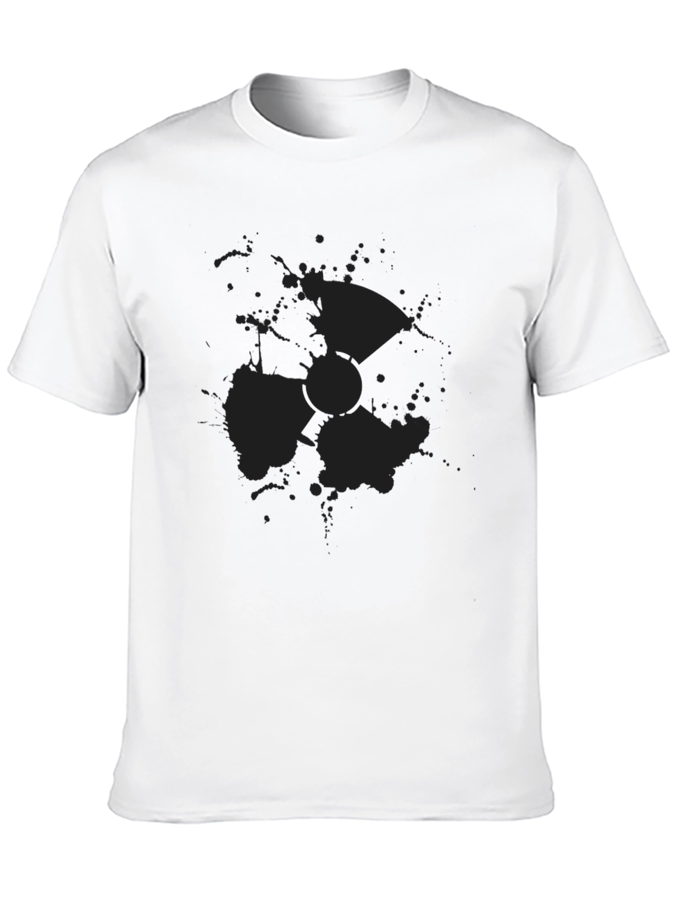 Mens Black Radiation Symbol T-Shirt
