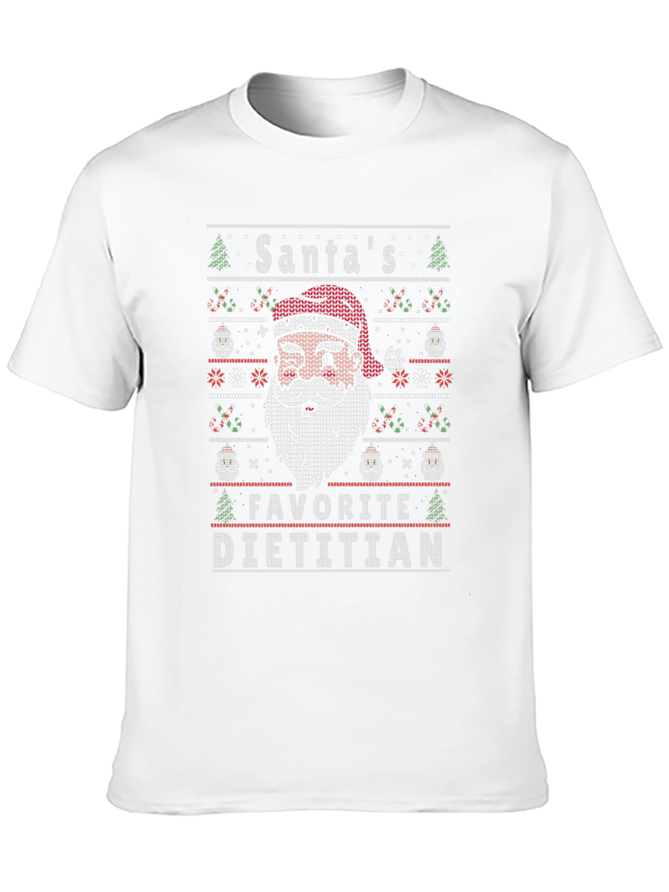 Santas Favorite Dietitian Ugly Christmas Sweater T-Shirt