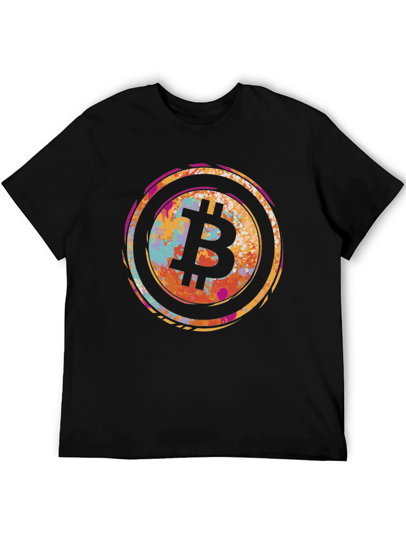 Bitcoin Splash Graphic T-Shirt - Crypto Style