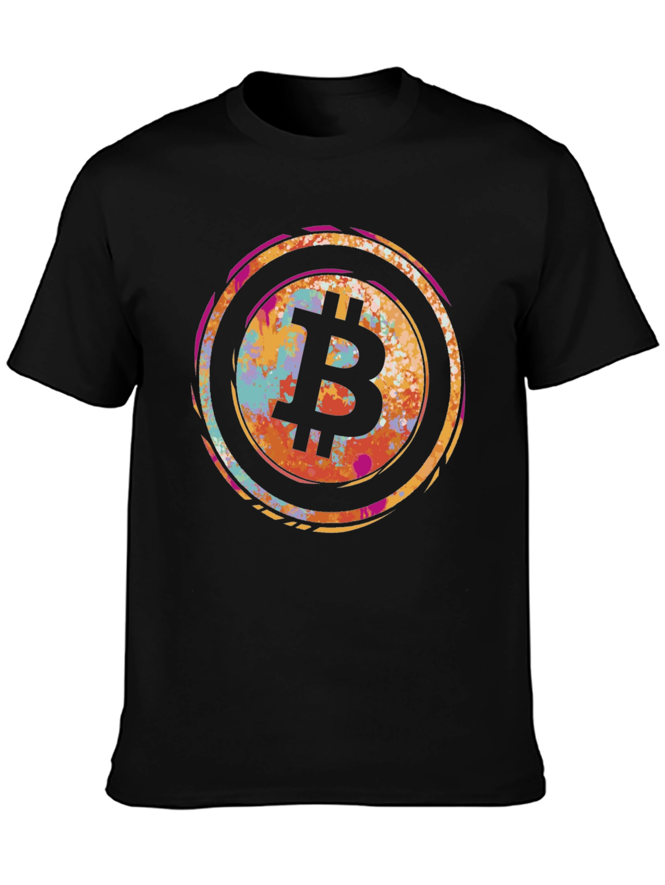 Bitcoin Splash Graphic T-Shirt - Crypto Style