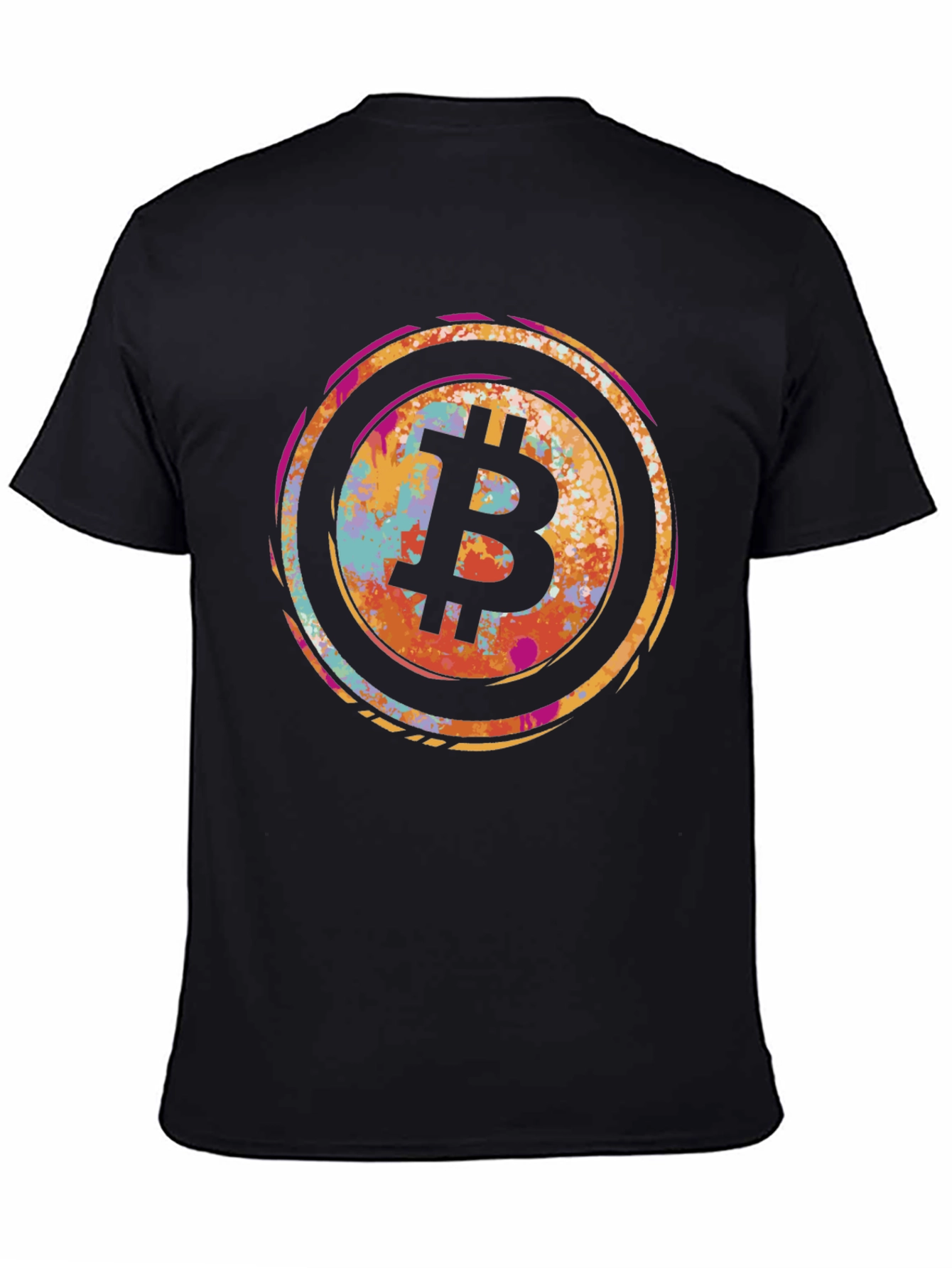 Bitcoin Splash Graphic T-Shirt - Crypto Style