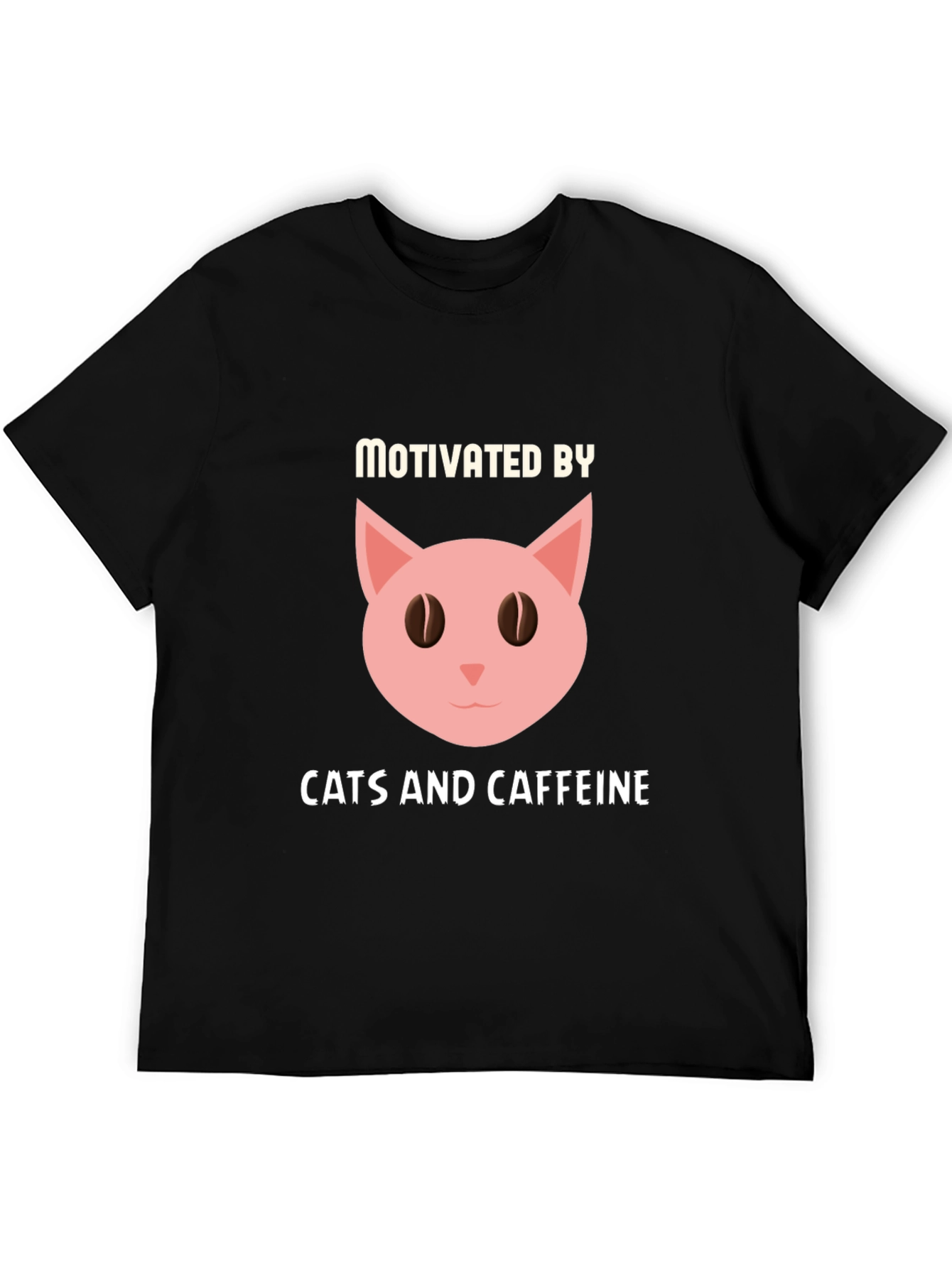 Motivated by Cats and Caffeine T-Shirt