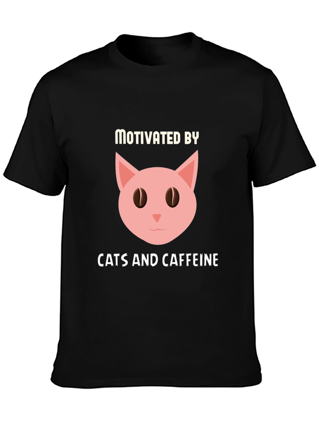 Motivated by Cats and Caffeine T-Shirt