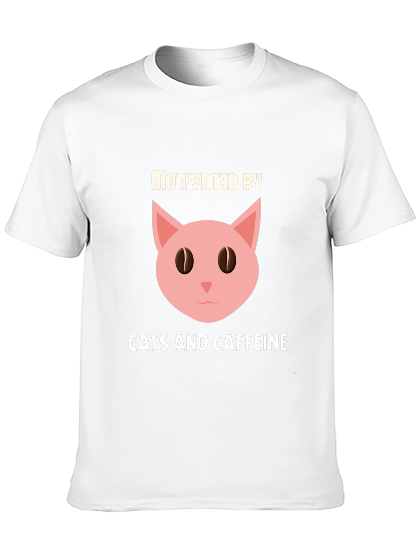 Motivated by Cats and Caffeine T-Shirt