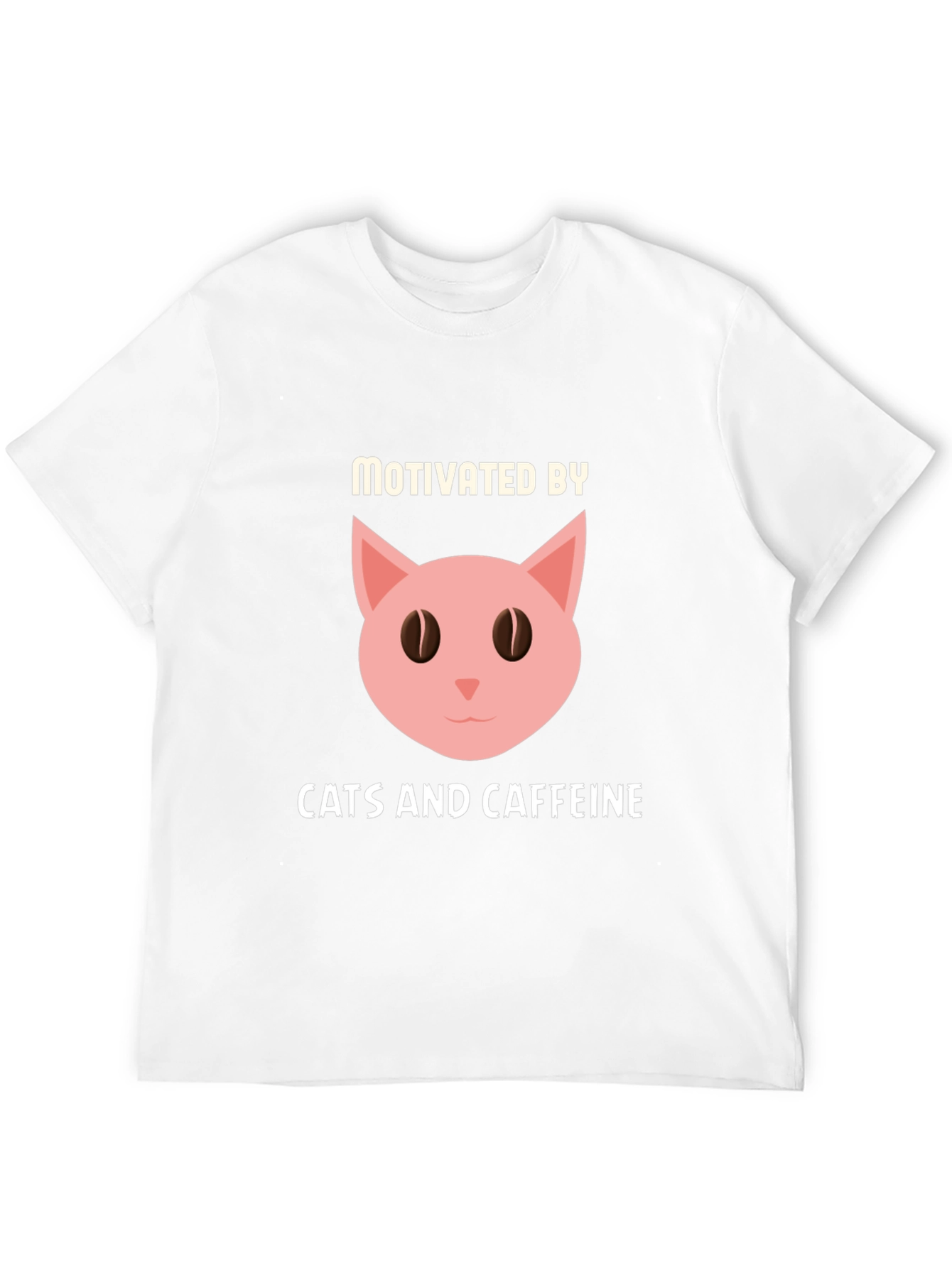 Motivated by Cats and Caffeine T-Shirt