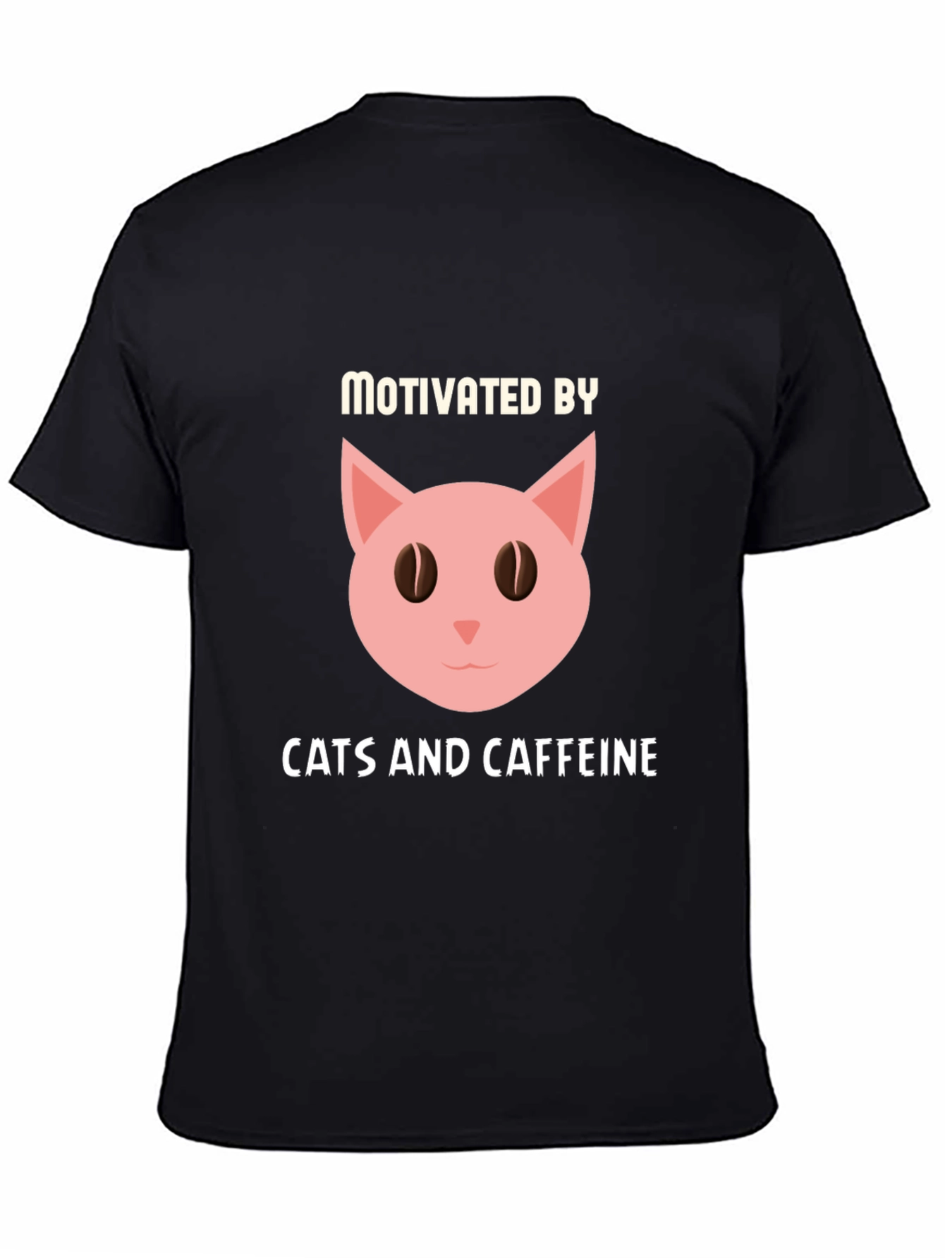 Motivated by Cats and Caffeine T-Shirt