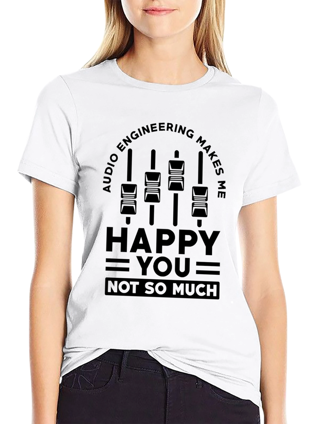 Audio Engineering Makes Me Happy Graphic Tee
