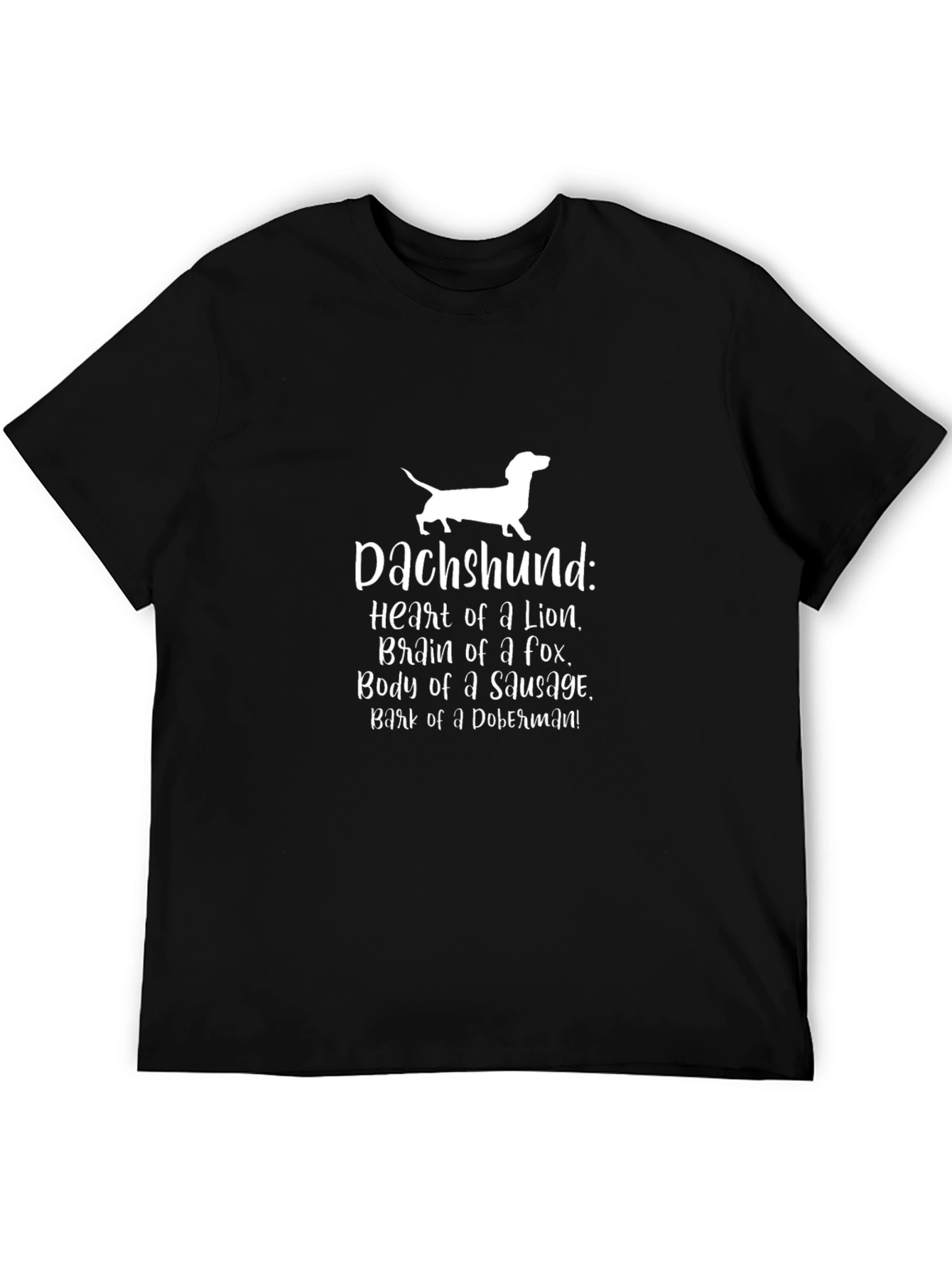 Dachshund Heart of a Lion Graphic T-Shirt