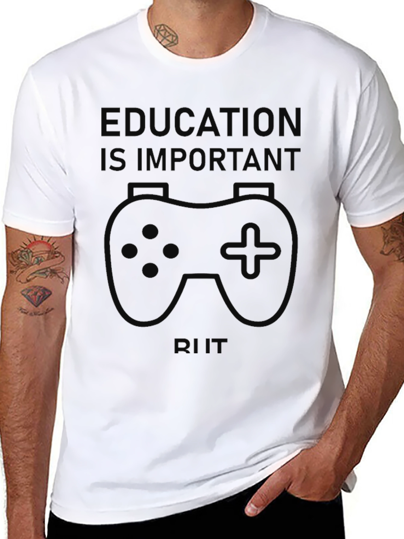 Education is Important Gaming T-Shirt