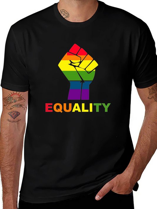 Equality Fist Pride Tee - Black LGBT Rights T-Shirt