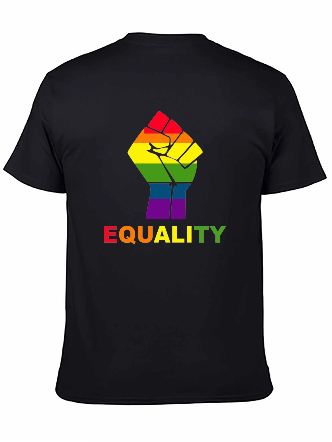 Equality Fist Pride Tee - Black LGBT Rights T-Shirt